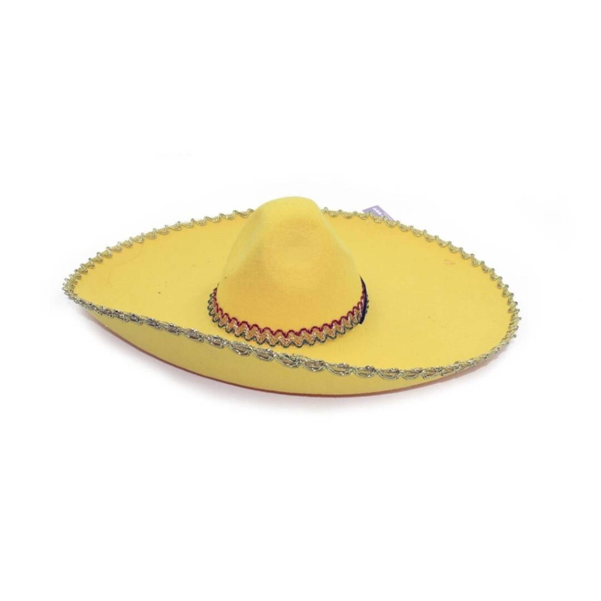 Sombrero Mexicano Mariachi Amarillo,Disfraz Fiesta Mexicana para adulto - 1