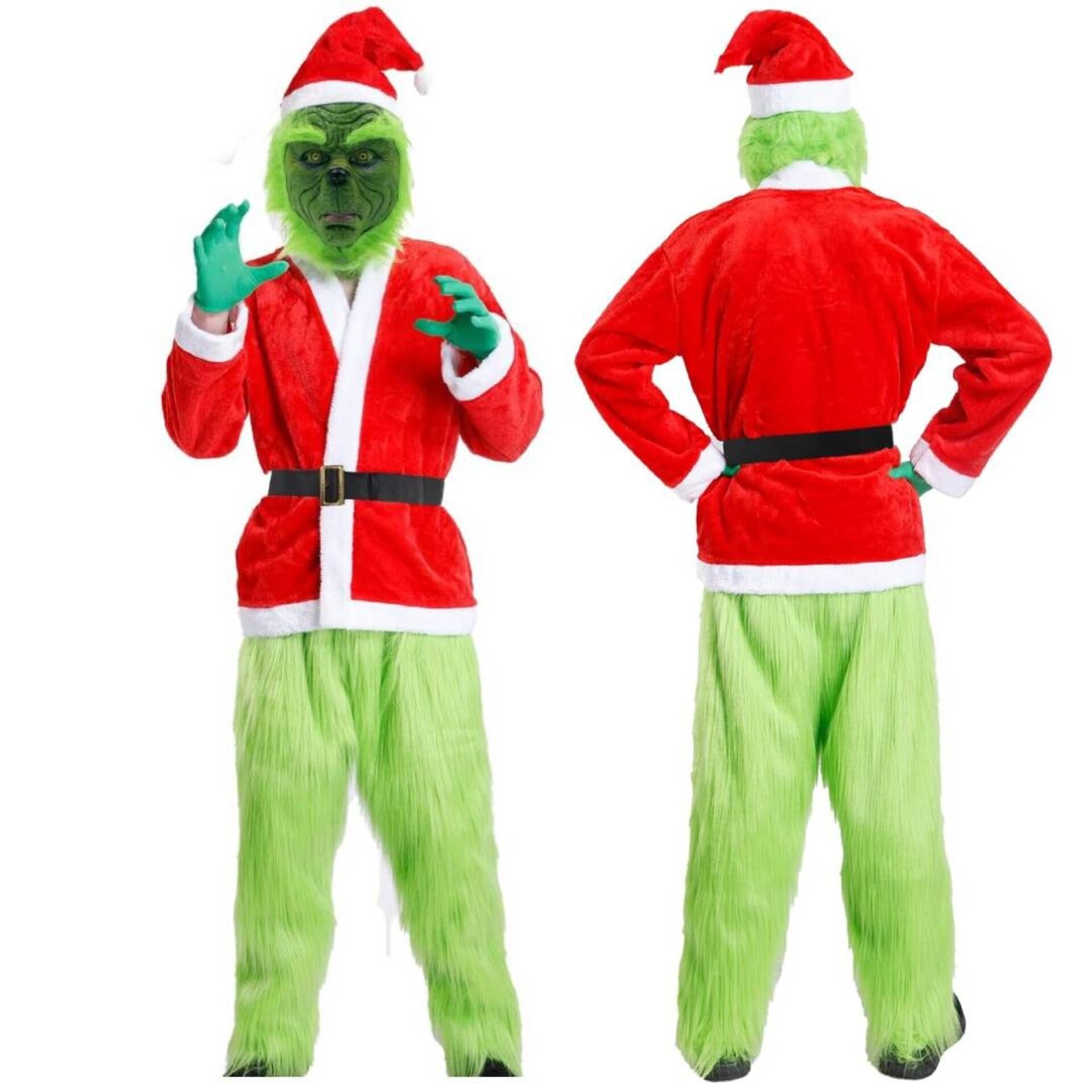 Disfraz El Grinch Monte Crumpit Traje Navidad Hombre Adulto - 3