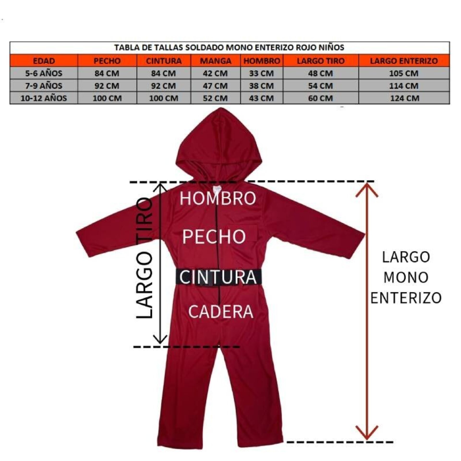 Disfraz Juego del calamar Niños Guardia Soldado Enmascarado Circulo (Squid Game) - 4