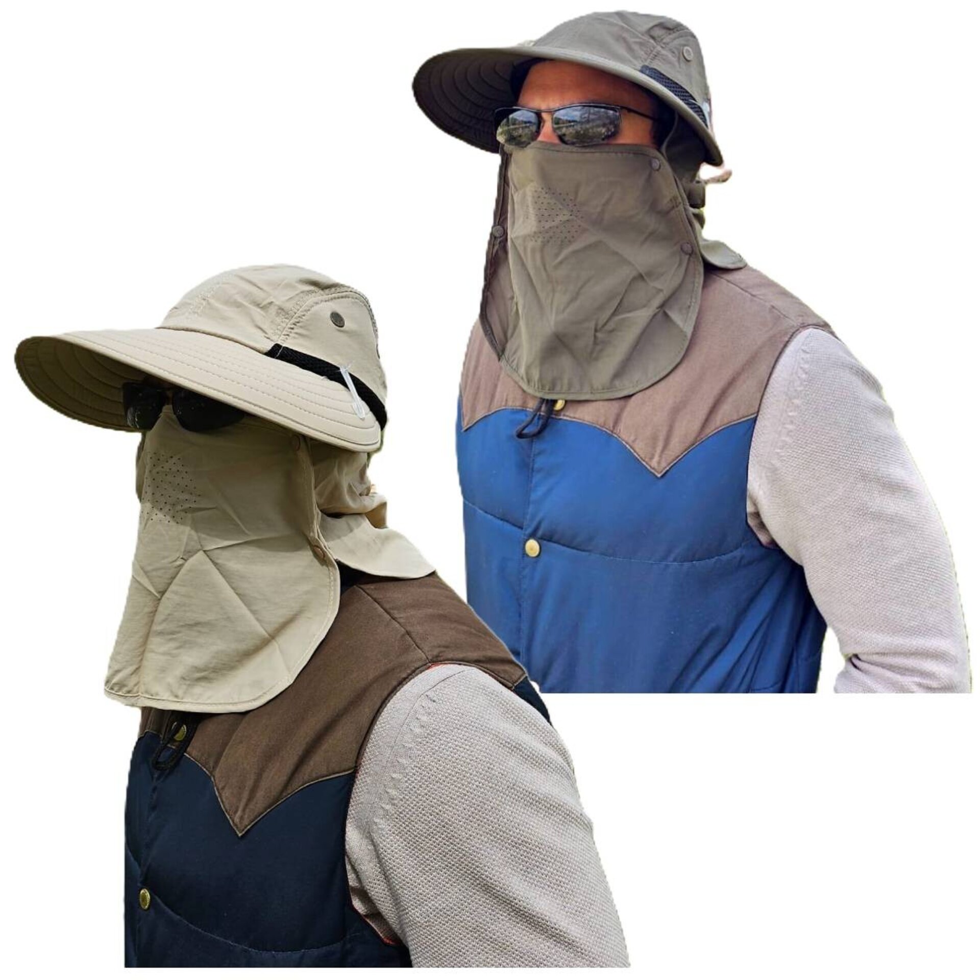 Sombrero de Pescador Desmontable Unisex para Camping Senderismo Montaña Safari - 4