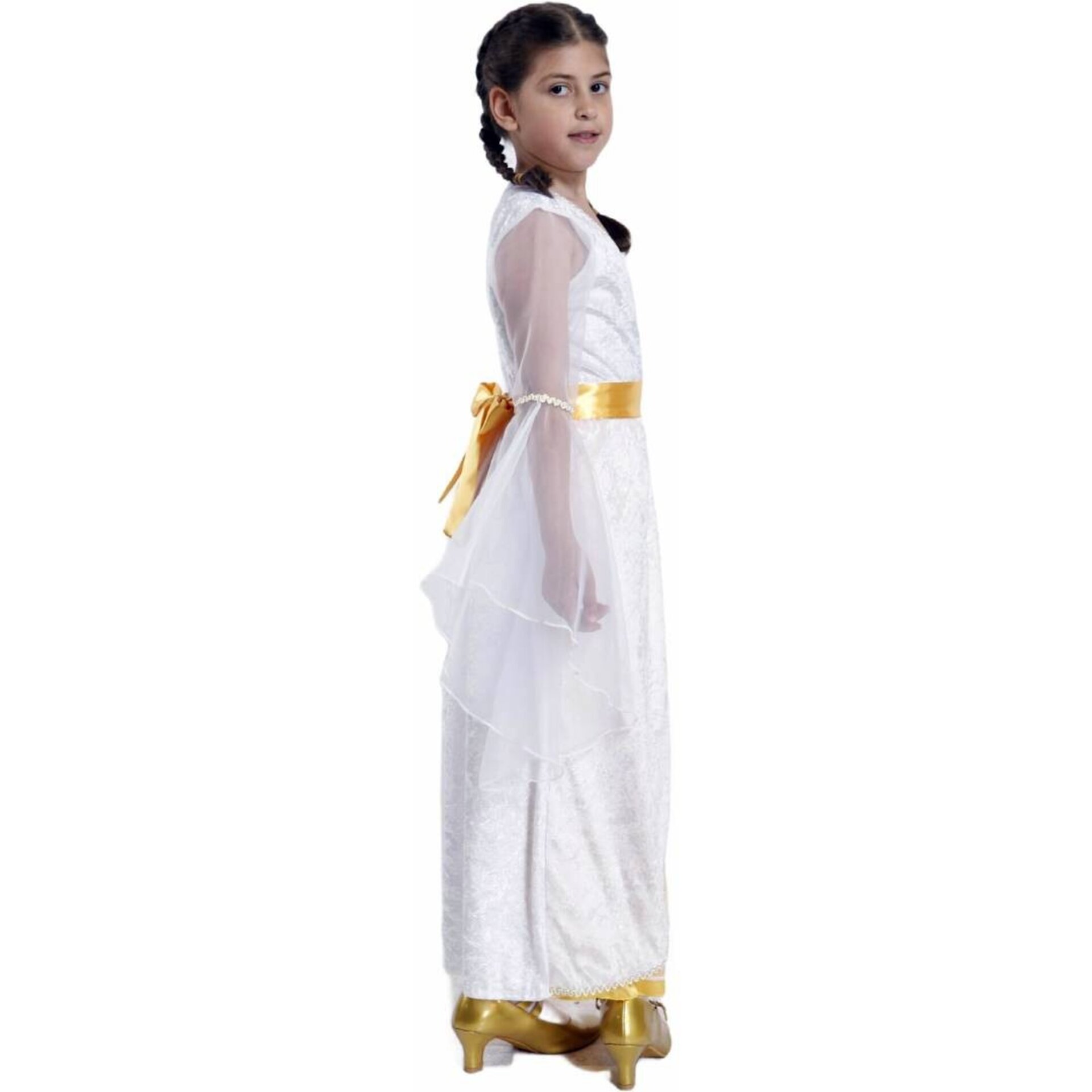 Disfraz Ángel Celestial Niña - Blanco y Dorado (Tallas 3-12 años) - 3