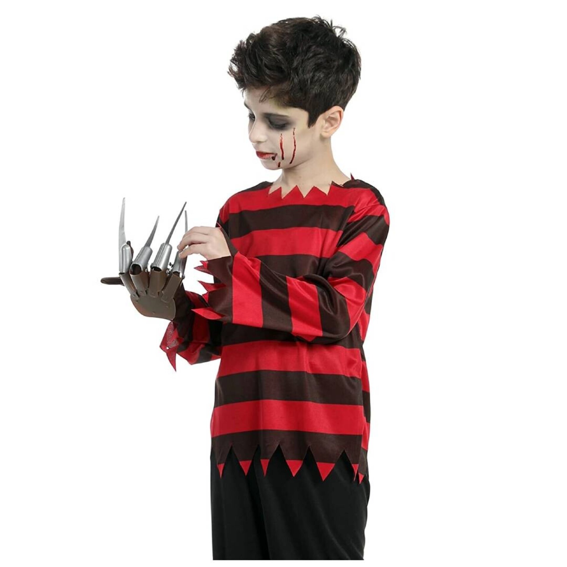 Camiseta Freddy Krueger para Disfraz niños Halloween Carnaval Cosplay - 4