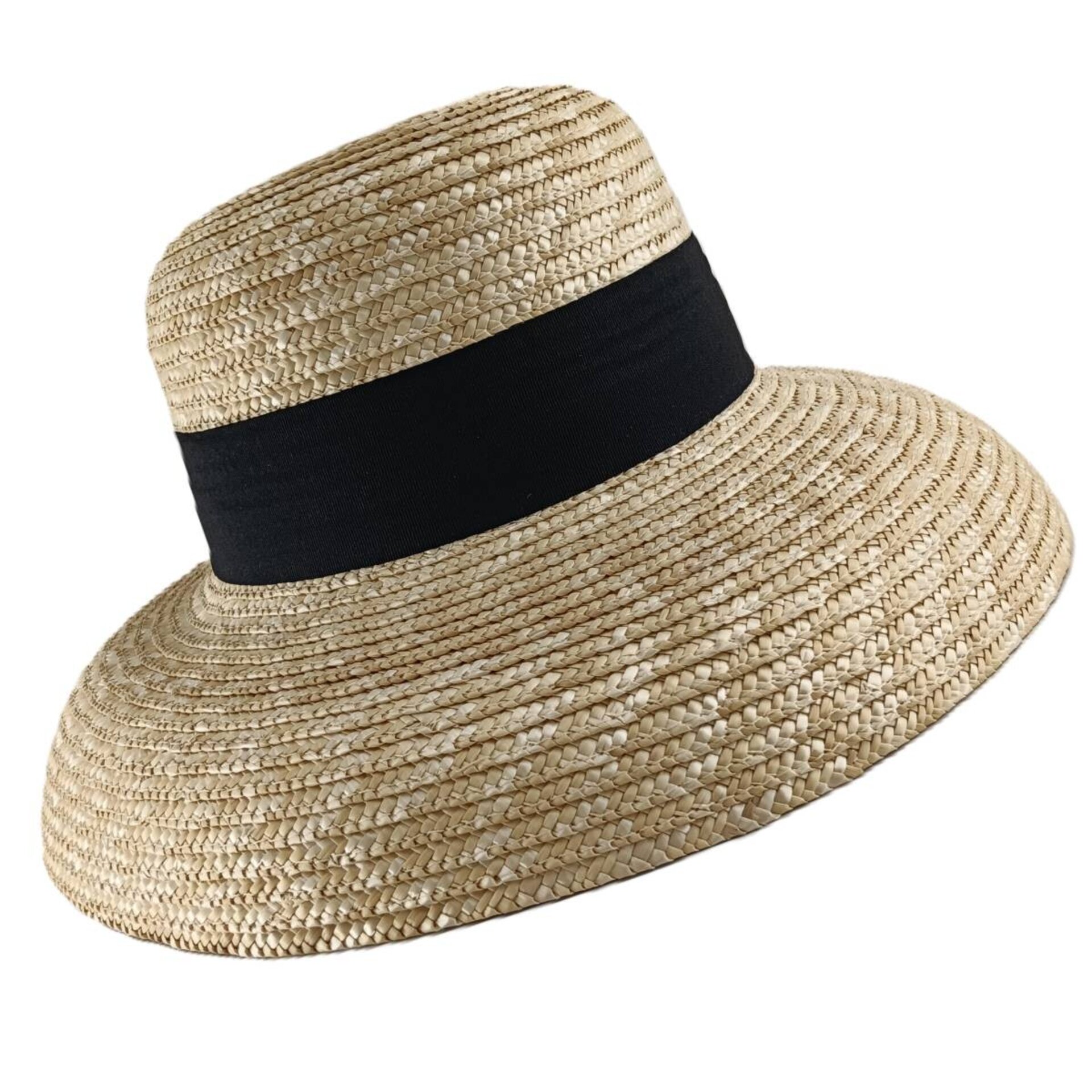 Sombrero Mujer Verano, Sombrero de Paja Natural Original Grande de ala Ancha - 3