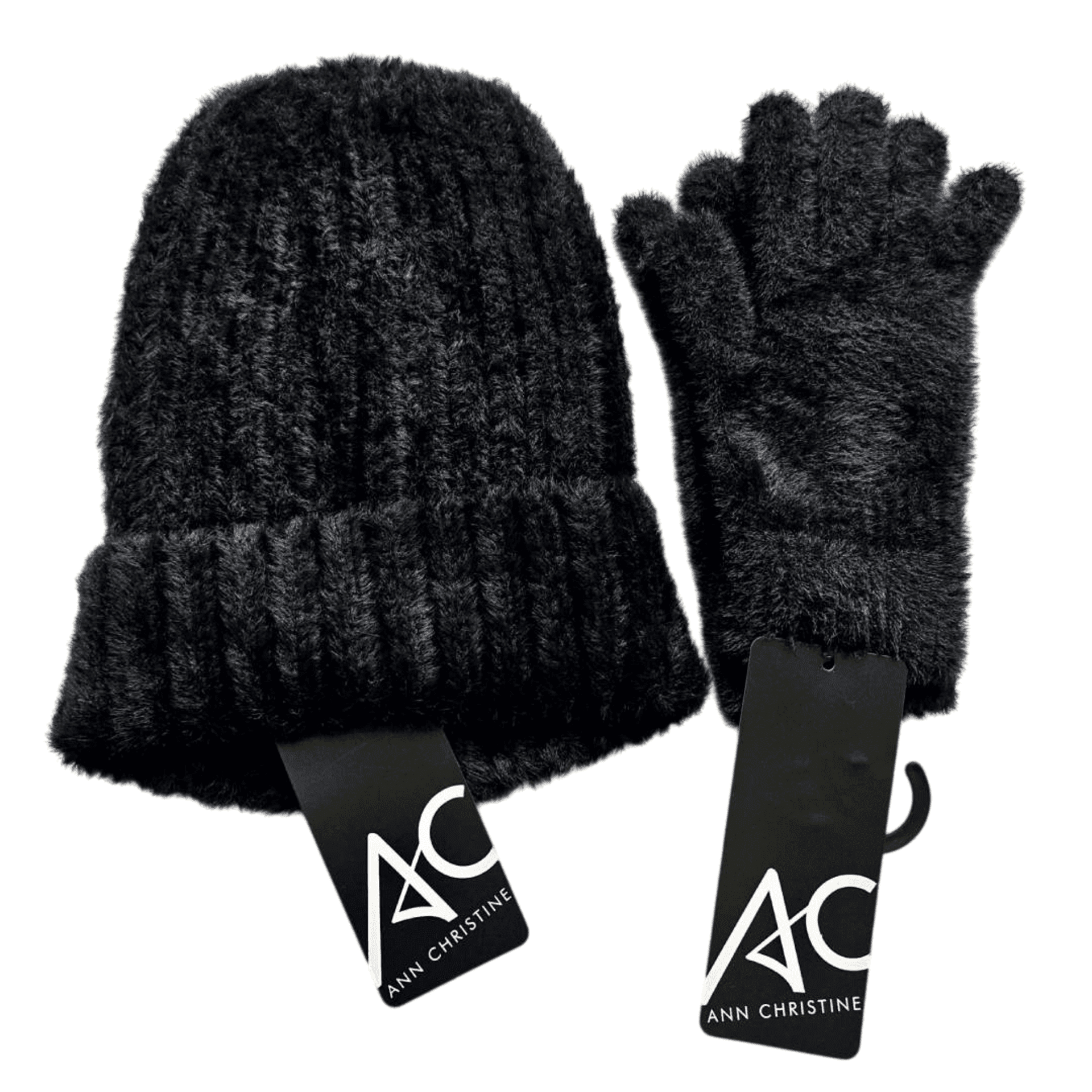 Pack Térmico Invierno Mujer | Gorro y Guantes Negros | Talla Única Ajustable - 5