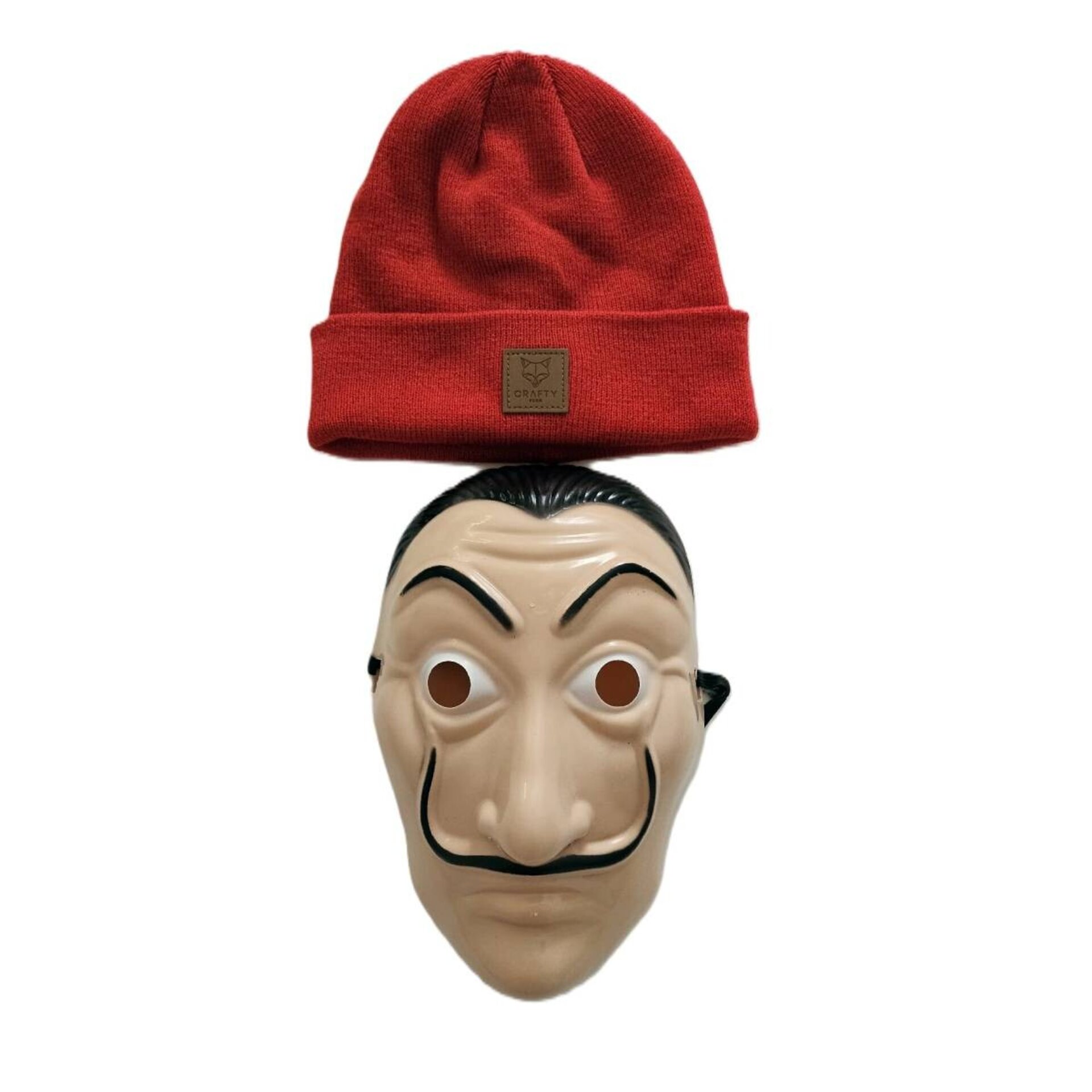 Máscara El Salvador Dalí La Casa de Papel Gorro Rojo - 5