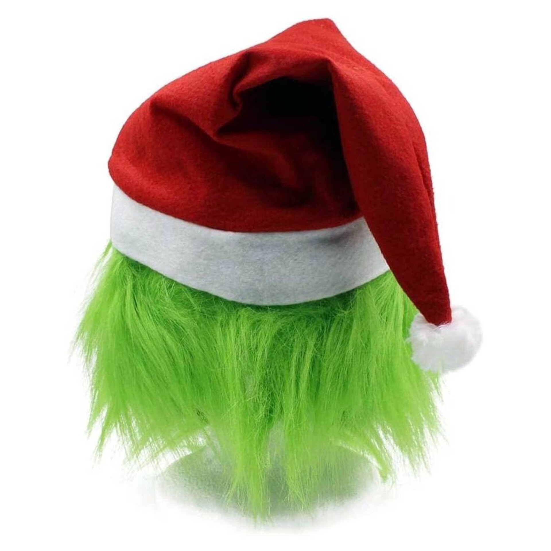 Máscara Grinch Monstruo Verde, Gorro de Navidad, Máscara de Latex - 4
