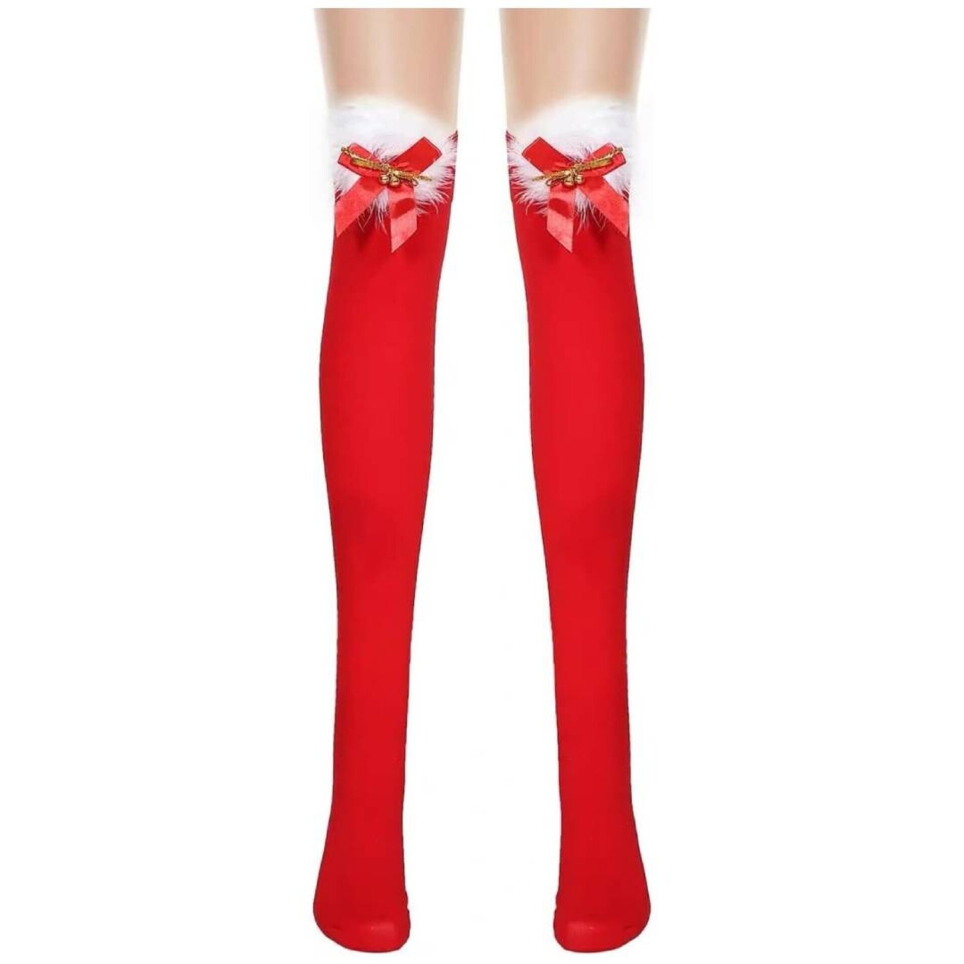 Disfraz Mamá Noel Mujer | Capa Poncho Corta y Gorro + Medias | Santa Navidad - 4