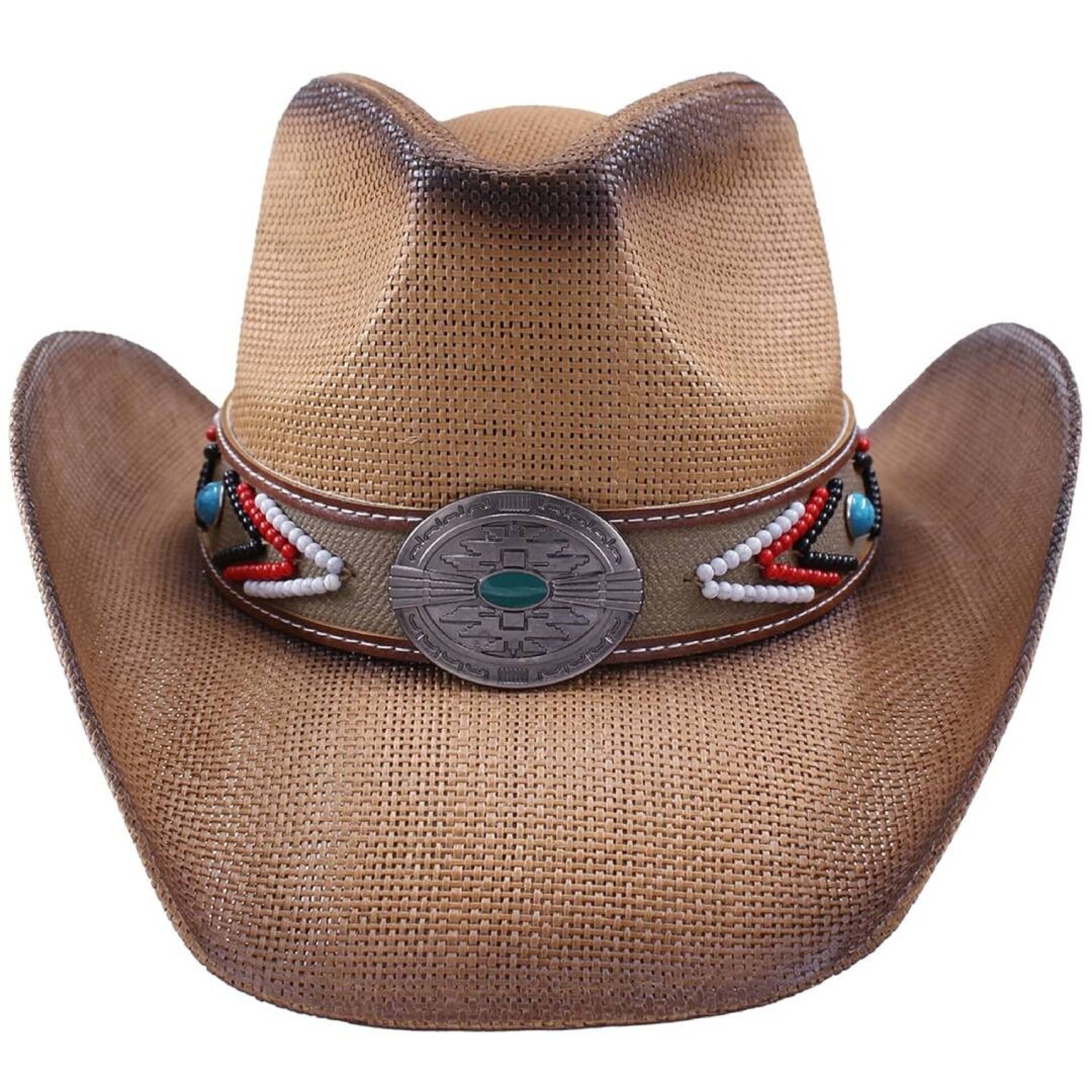 Sombrero Vaquero Paja Resistente Unisex Adulto - Estilo Western Cowboy Marrón - 4