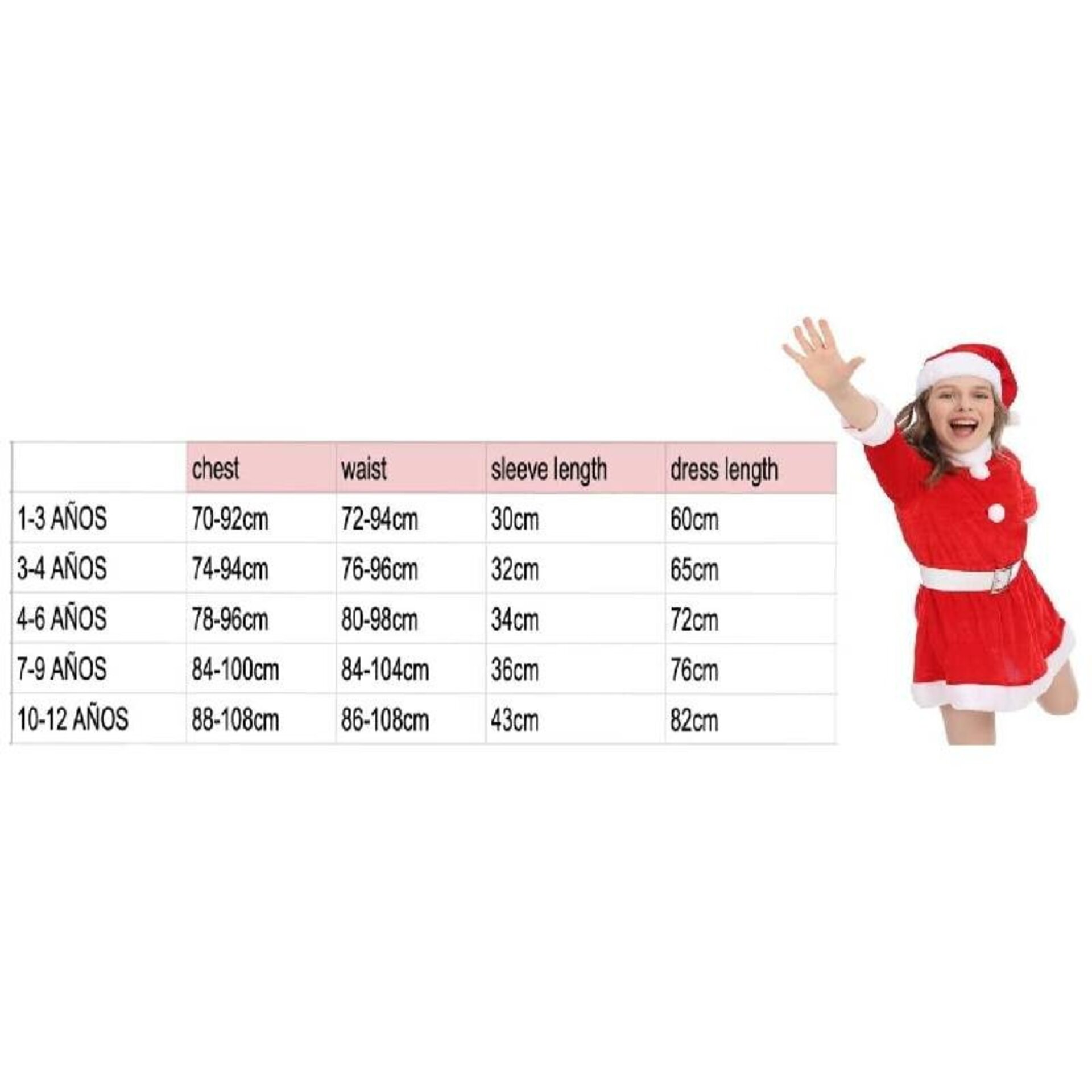 Disfraz Mama Noel - Vestido Rojo Navidad - Baile Regalos - 7