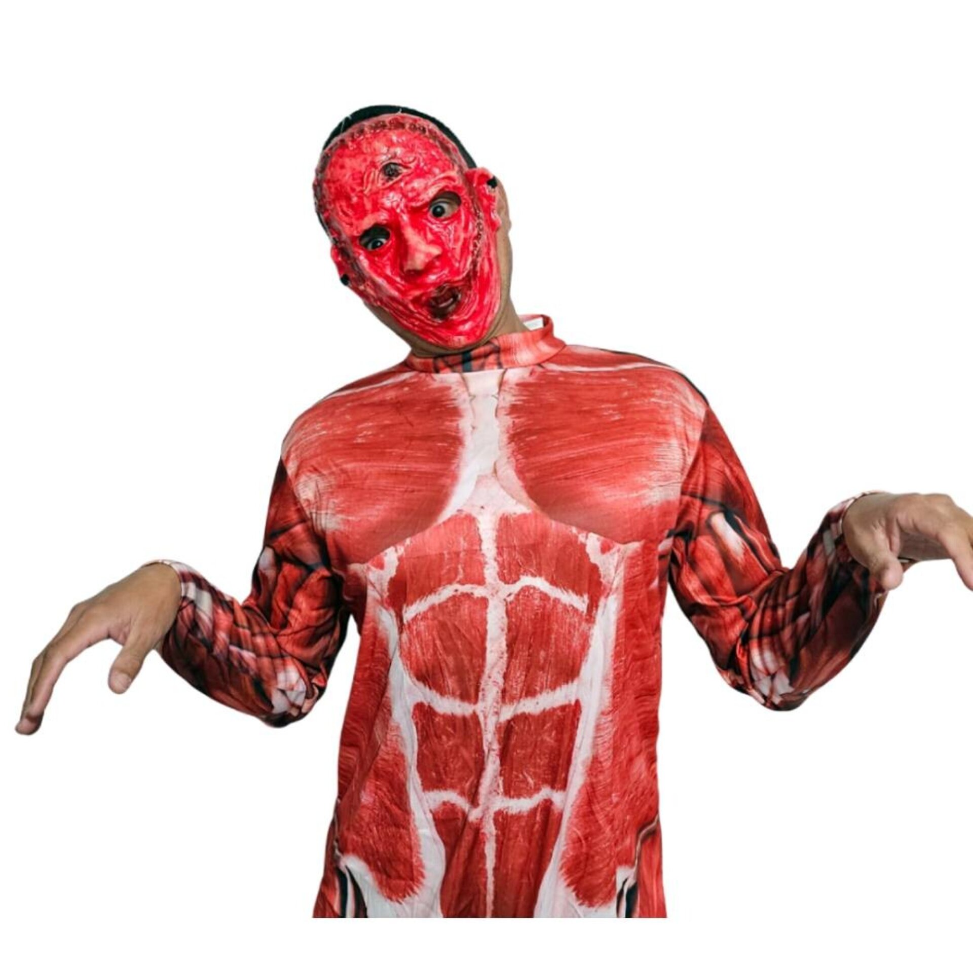 Disfraz Corporal Anatómico Adulto | Horror Realista Fiesta Halloween, Carnaval - 8
