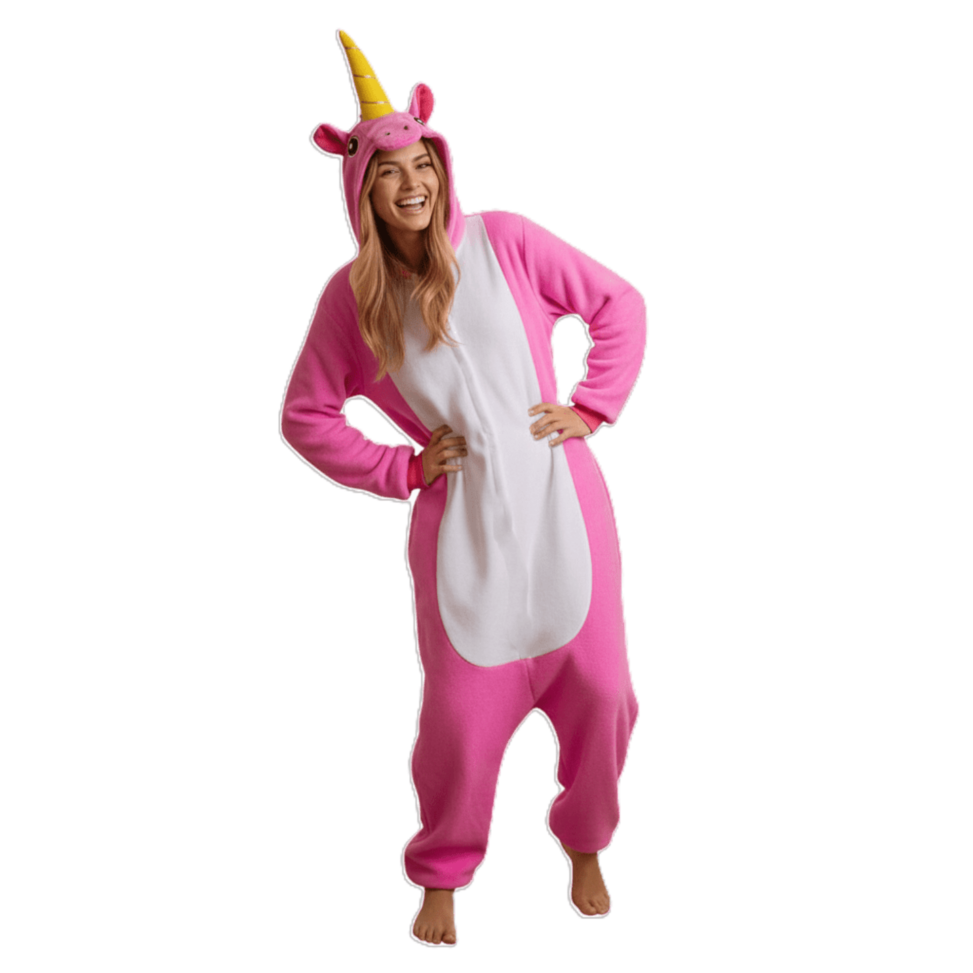 Pijama Mono Enterizo Unicornio Rosa - Kigurumi Térmico para Mujer | Talla única - 2