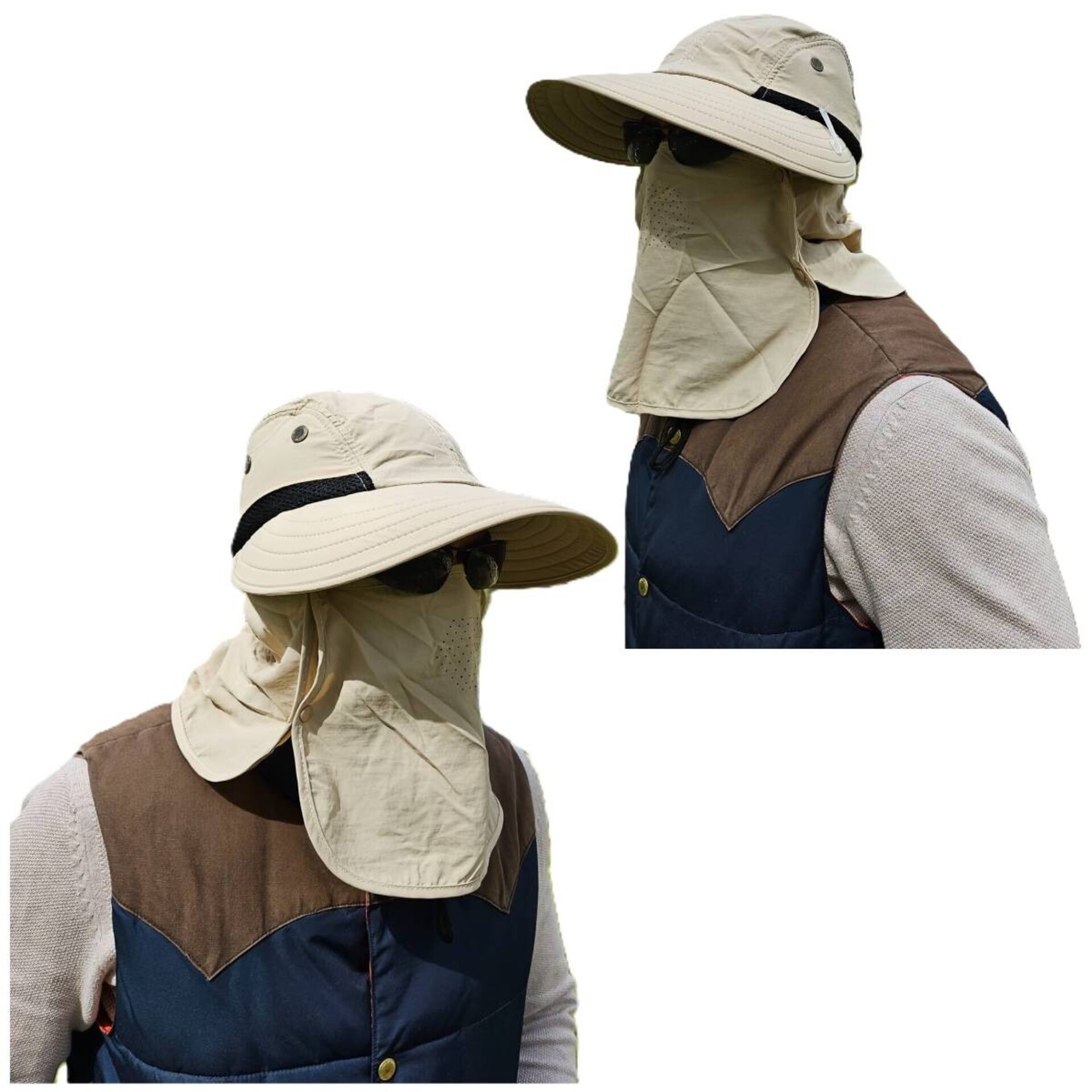 Sombrero de Pescador Desmontable Unisex para Camping Senderismo Montaña Safari - 7