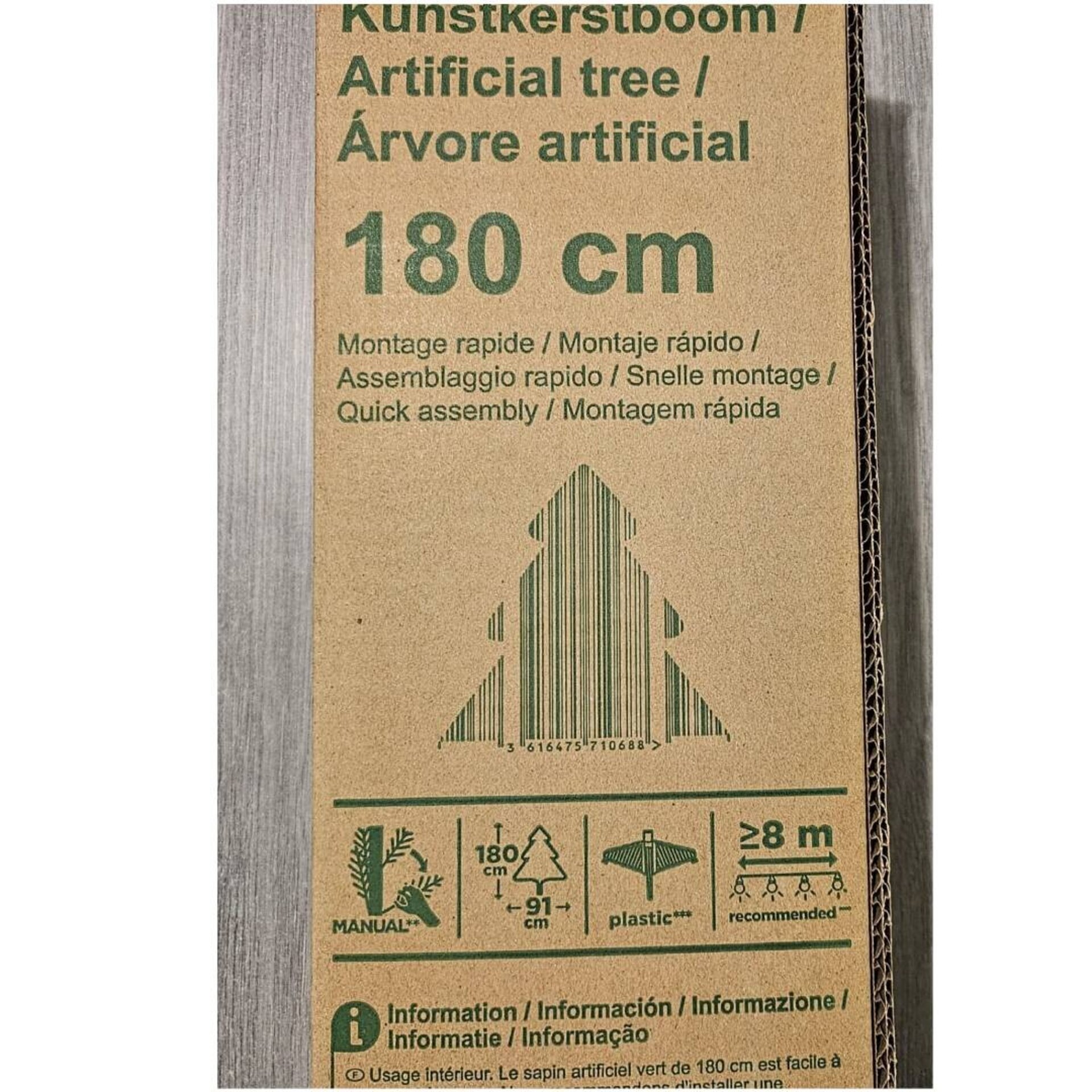 Árbol de Navidad 180CM Verde - Artificial Tree Green - 6