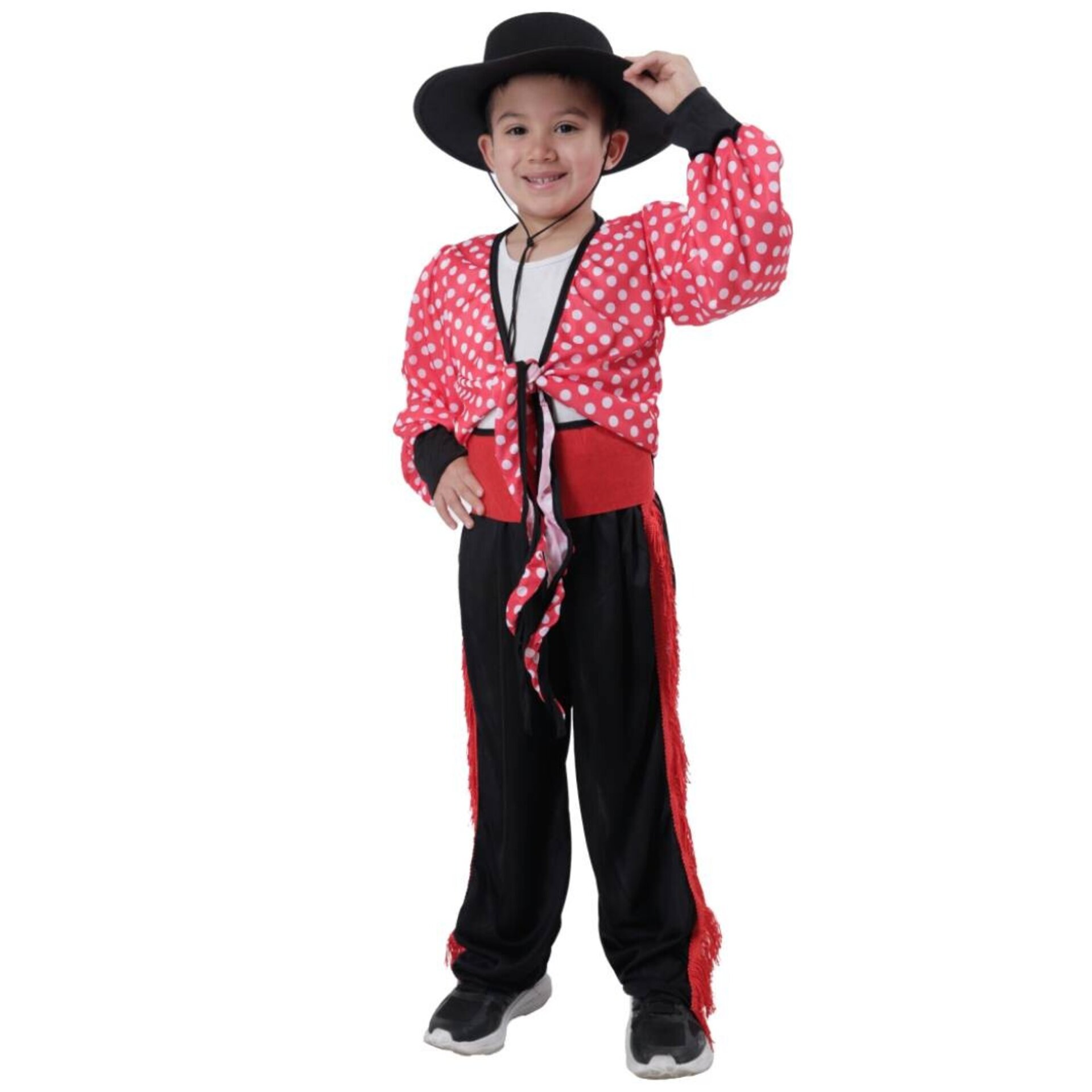 Disfraz de Bailarín Cordobés Infantil Flamenco con Sombrero y Fajín 1-12 Años - 3
