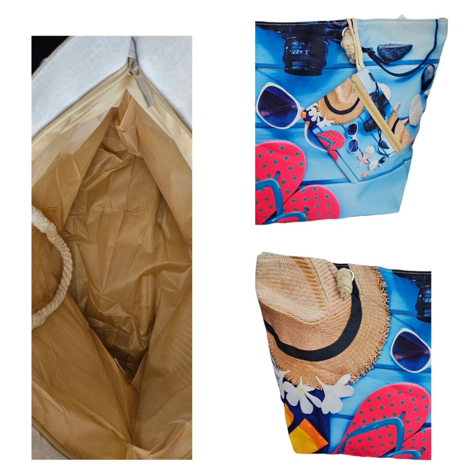 Bolso Grande para Mujer Doble asa de playa piscina verano - 9