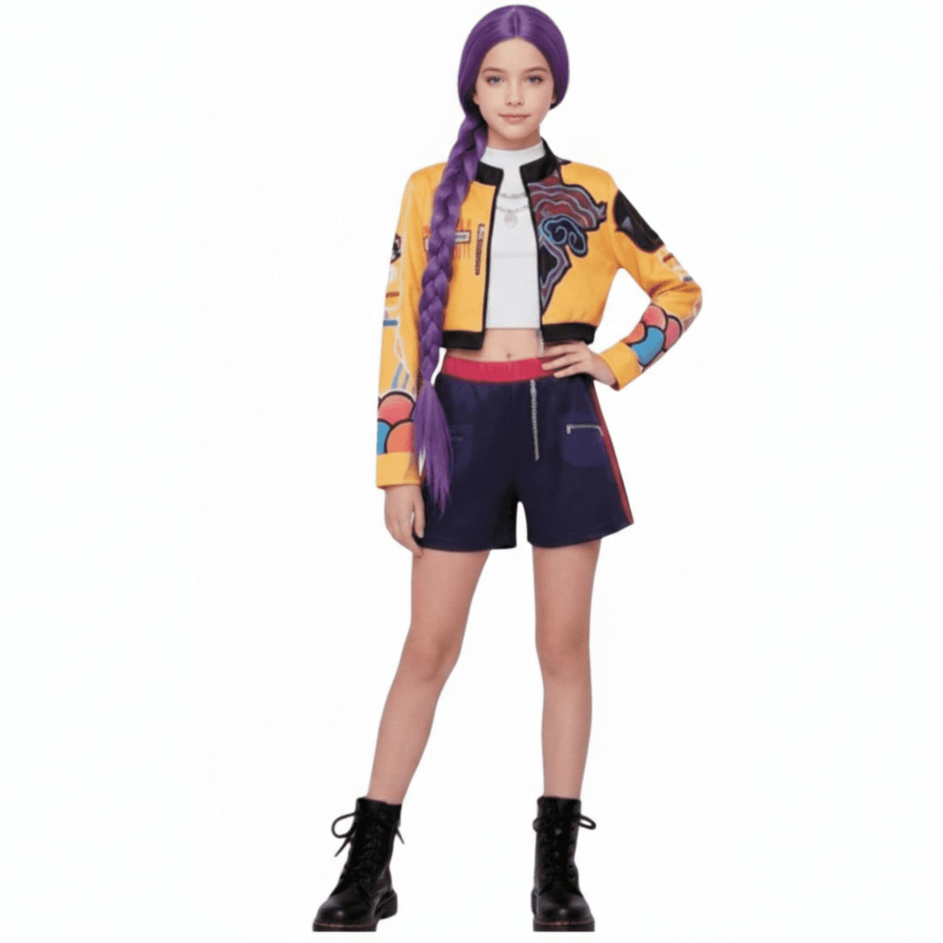 Disfraz de Estrella Pop Niñas: Conjunto Urban Dance Estilo Idol, K-Pop 4-12 Años - 3