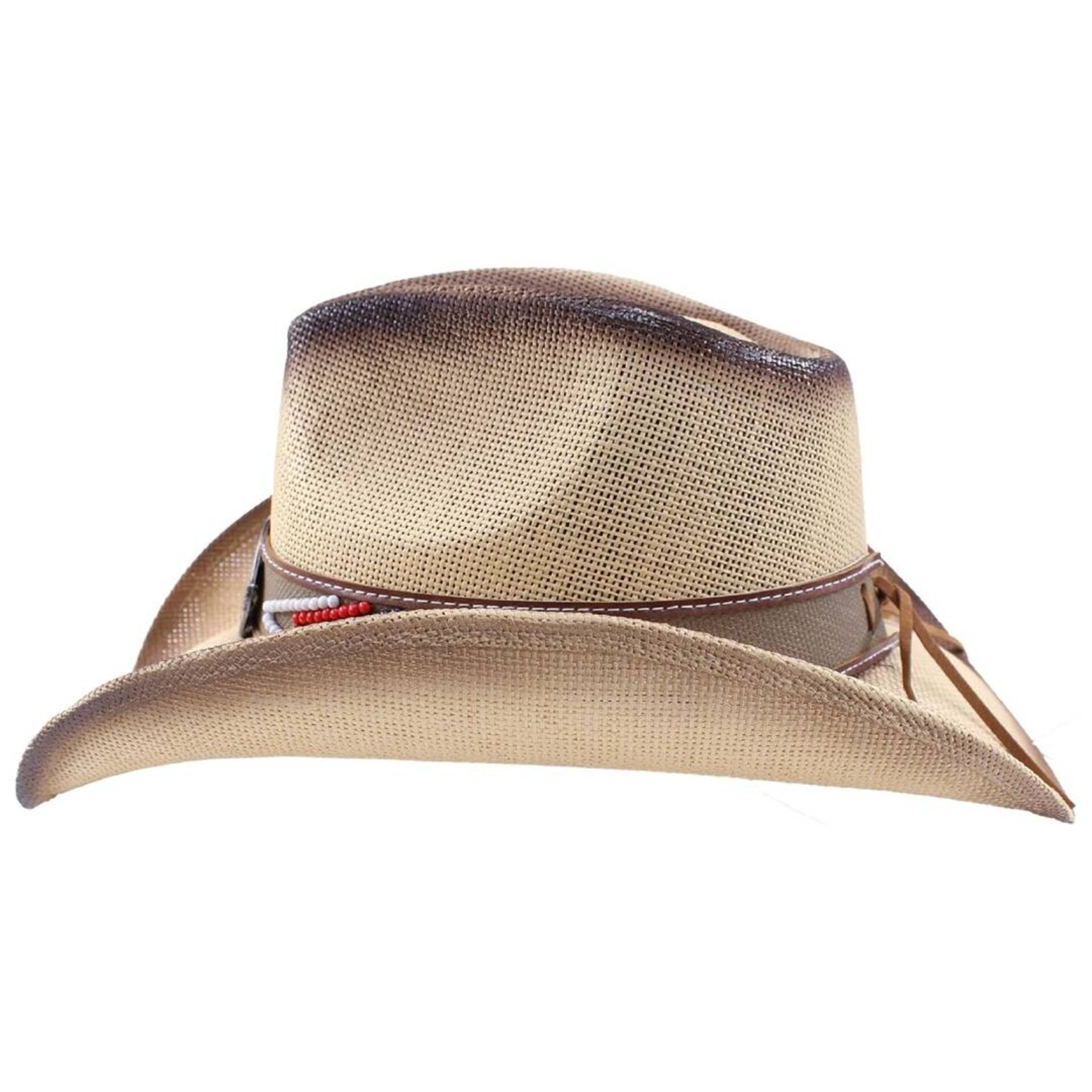 Sombrero Vaquero Paja Resistente Unisex Adulto - Estilo Western Cowboy Beige - 4
