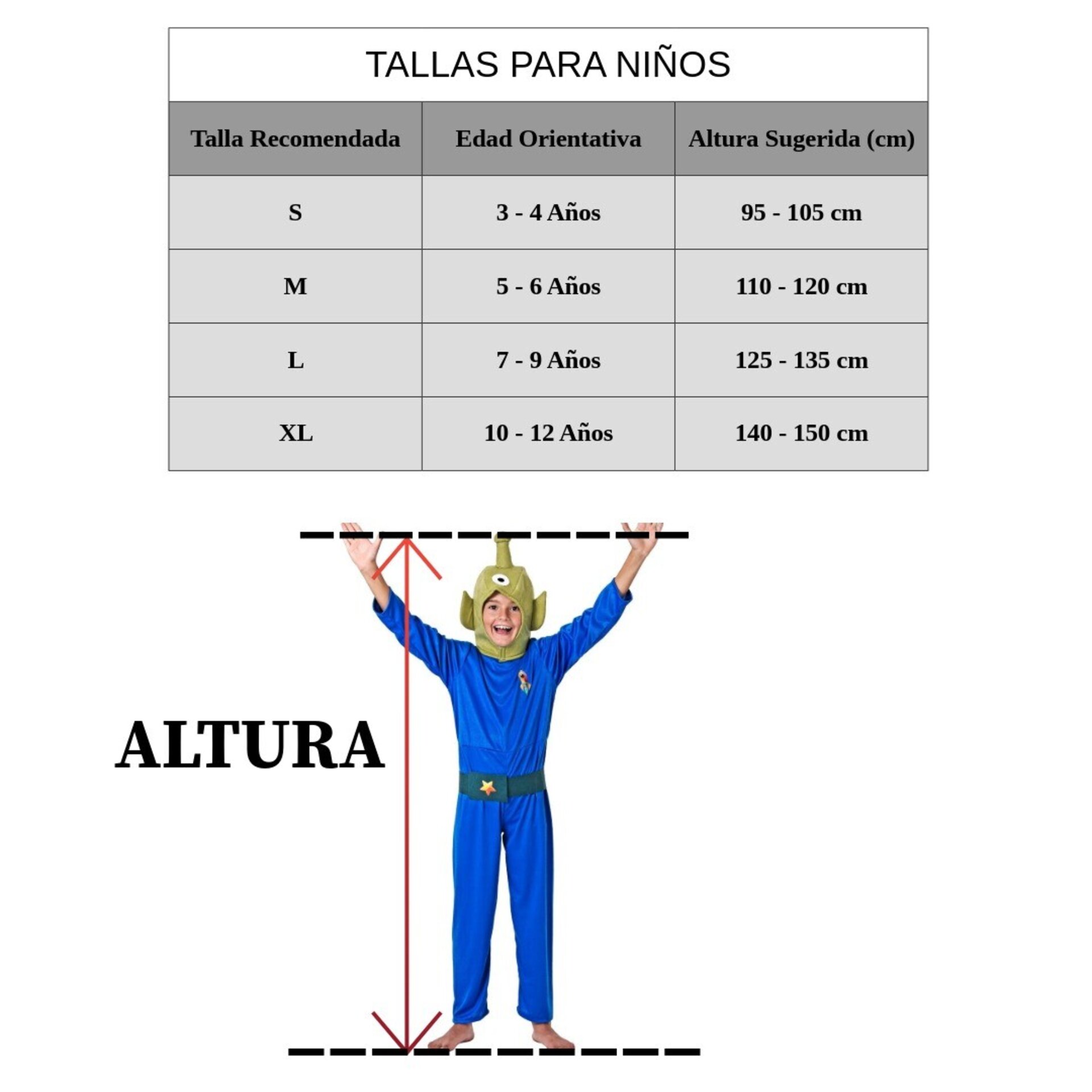Disfraz de Marciano Galáctico para Niños - Traje de Alienígena Azul | Carnaval - 7