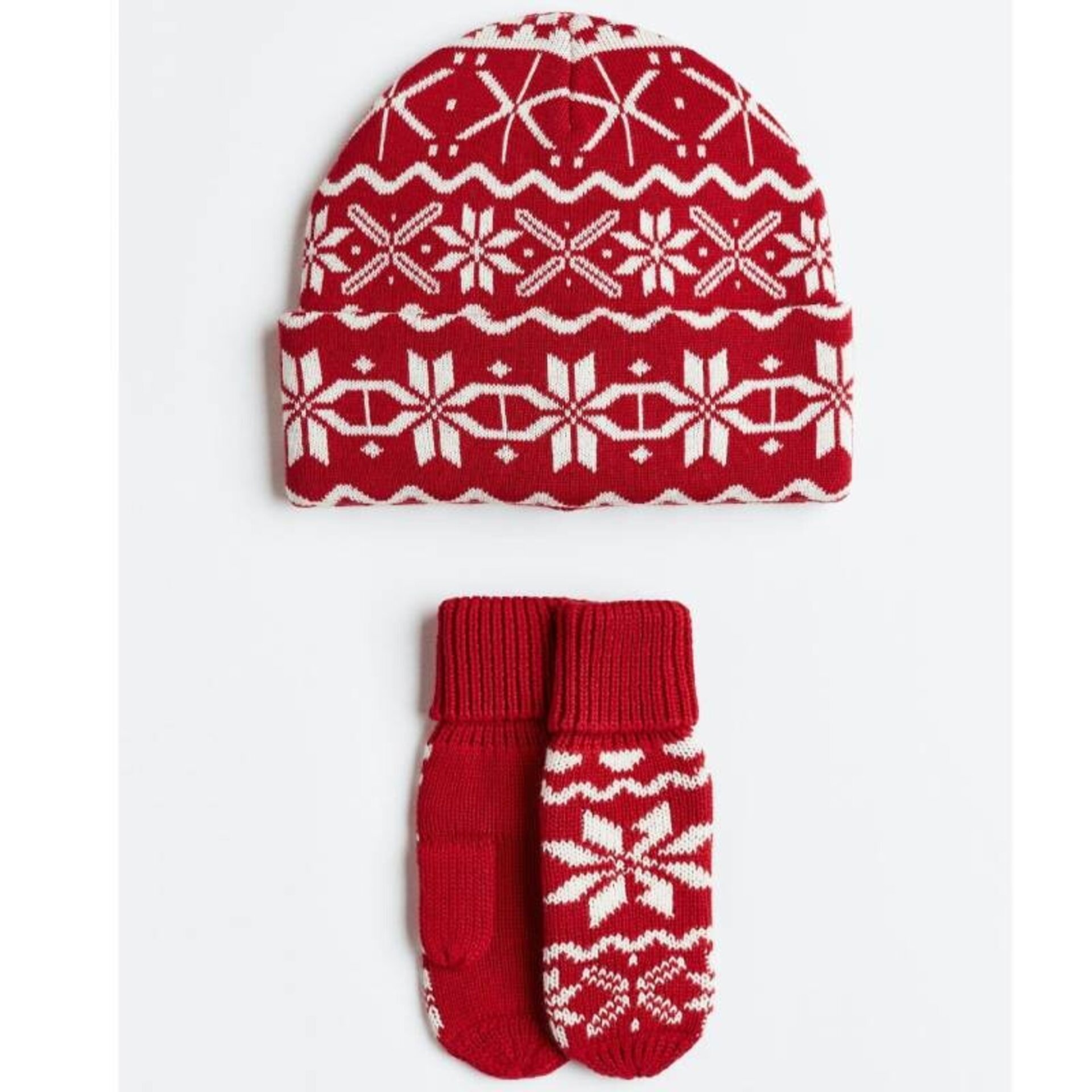 Conjunto 2 piezas Gorro y Manoplas Niños Jacquard | Calidez Invierno | 3-11 Años - 2