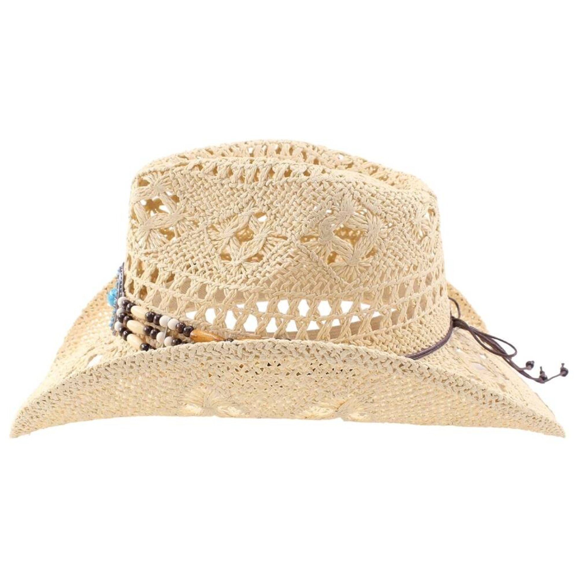 Sombrero Vaquero Paja Unisex | Beige Cowboy Western | Alas Anchas Baile Country - 4
