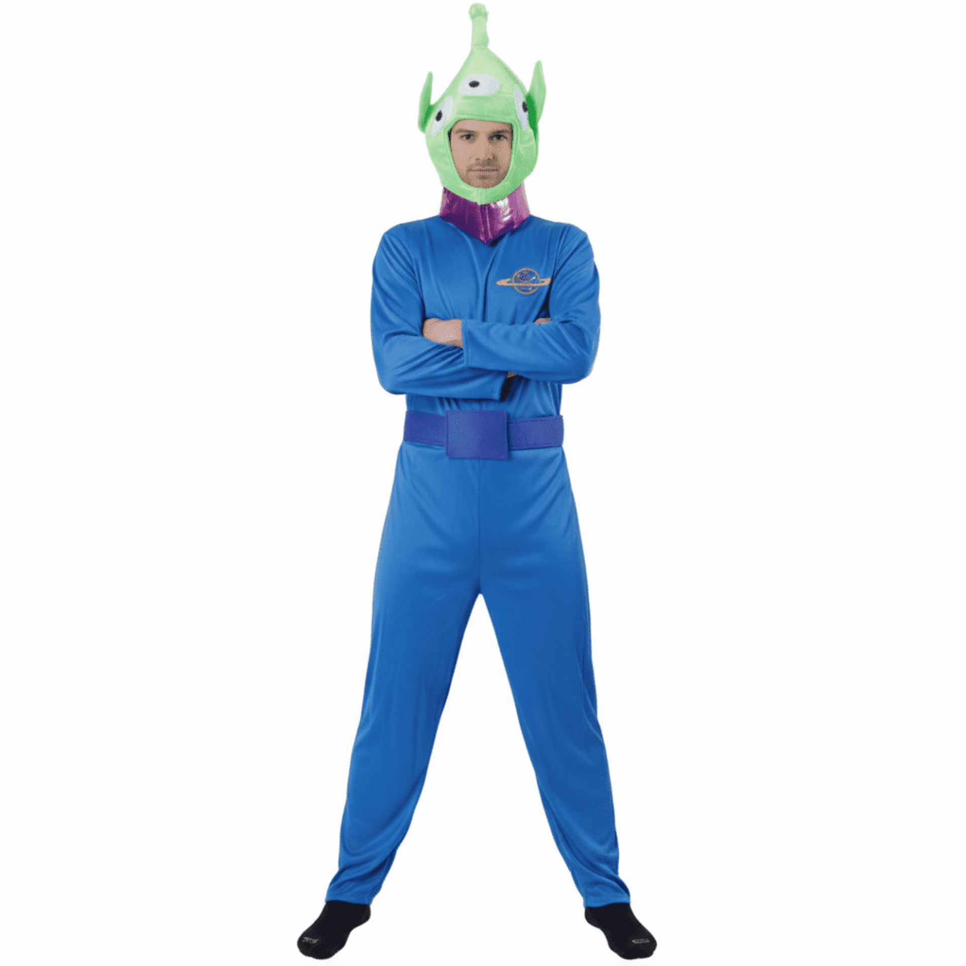 Disfraz Marciano Alien Toy Story Mono enterizo con Gorro Adulto Talla M-L-XL - 3