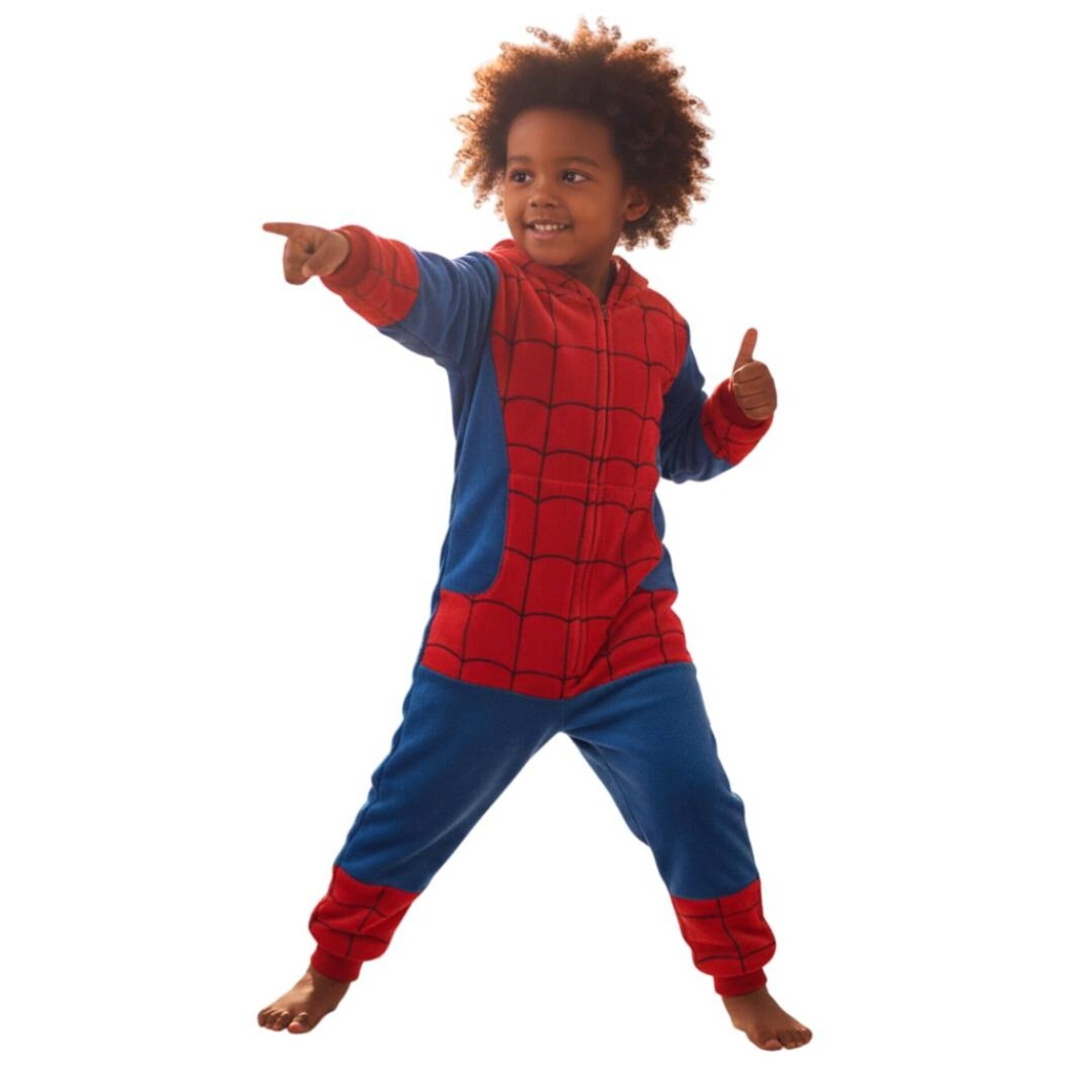 PIJAMA MONO ENTERIZO INVIERNO SUPERHÉROE ARAÑA - Traje Térmico Kigurumi Niños - 3