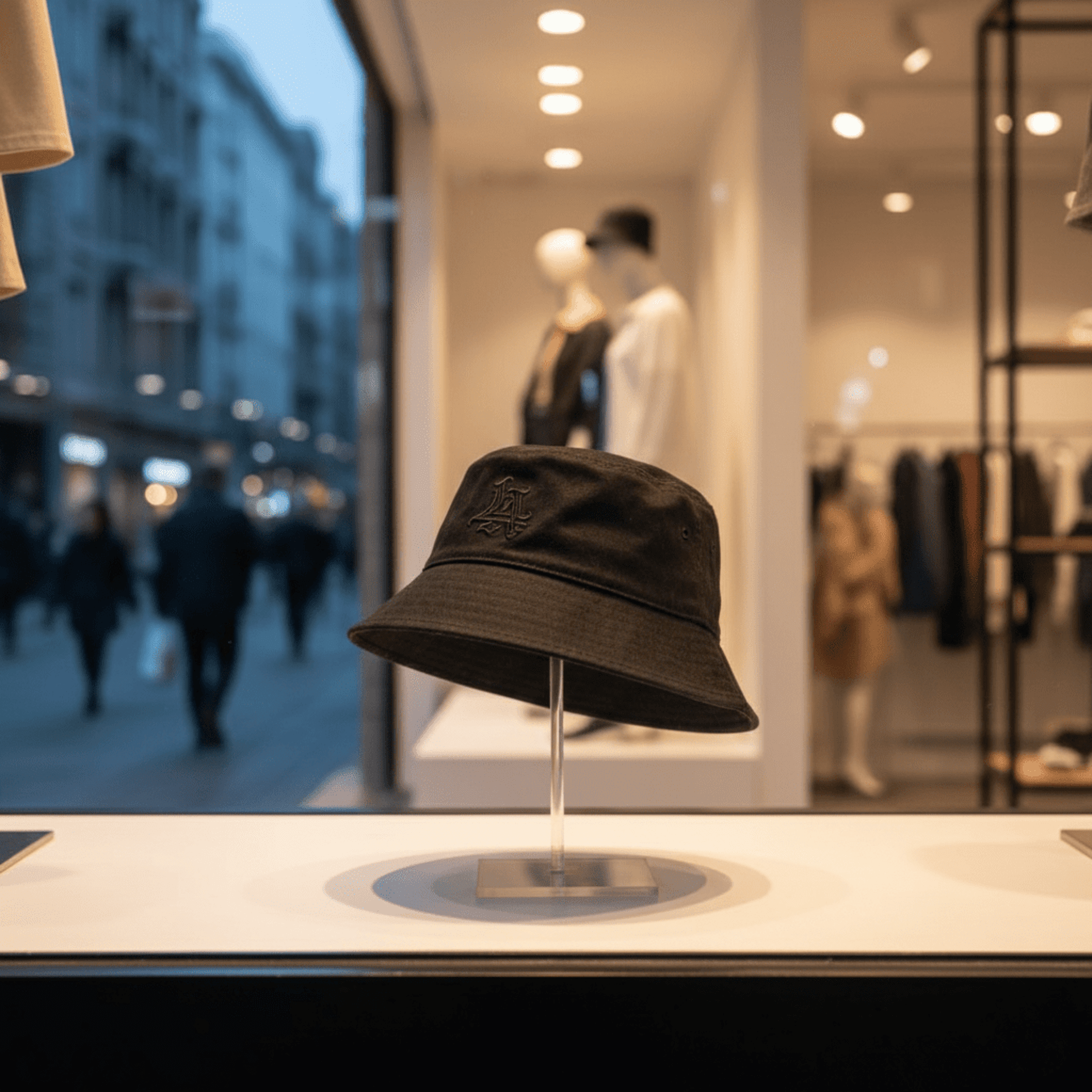 Bucket Hat Negro Gorro Pescador | Algodón Sostenible Unisex | Tallas S/M, L/XL - 1