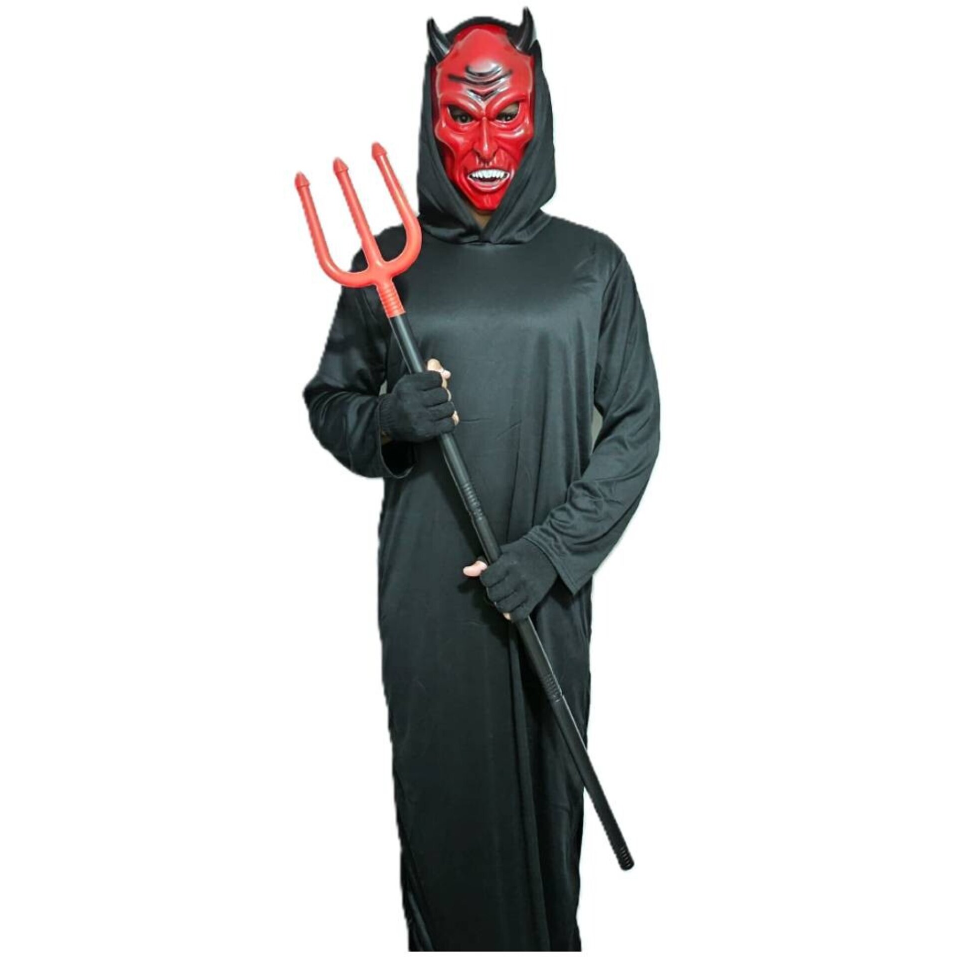 Disfraz Demonio Oscuro Adulto | Diablo Satanás para Halloween, Carnaval, Fiestas - 5