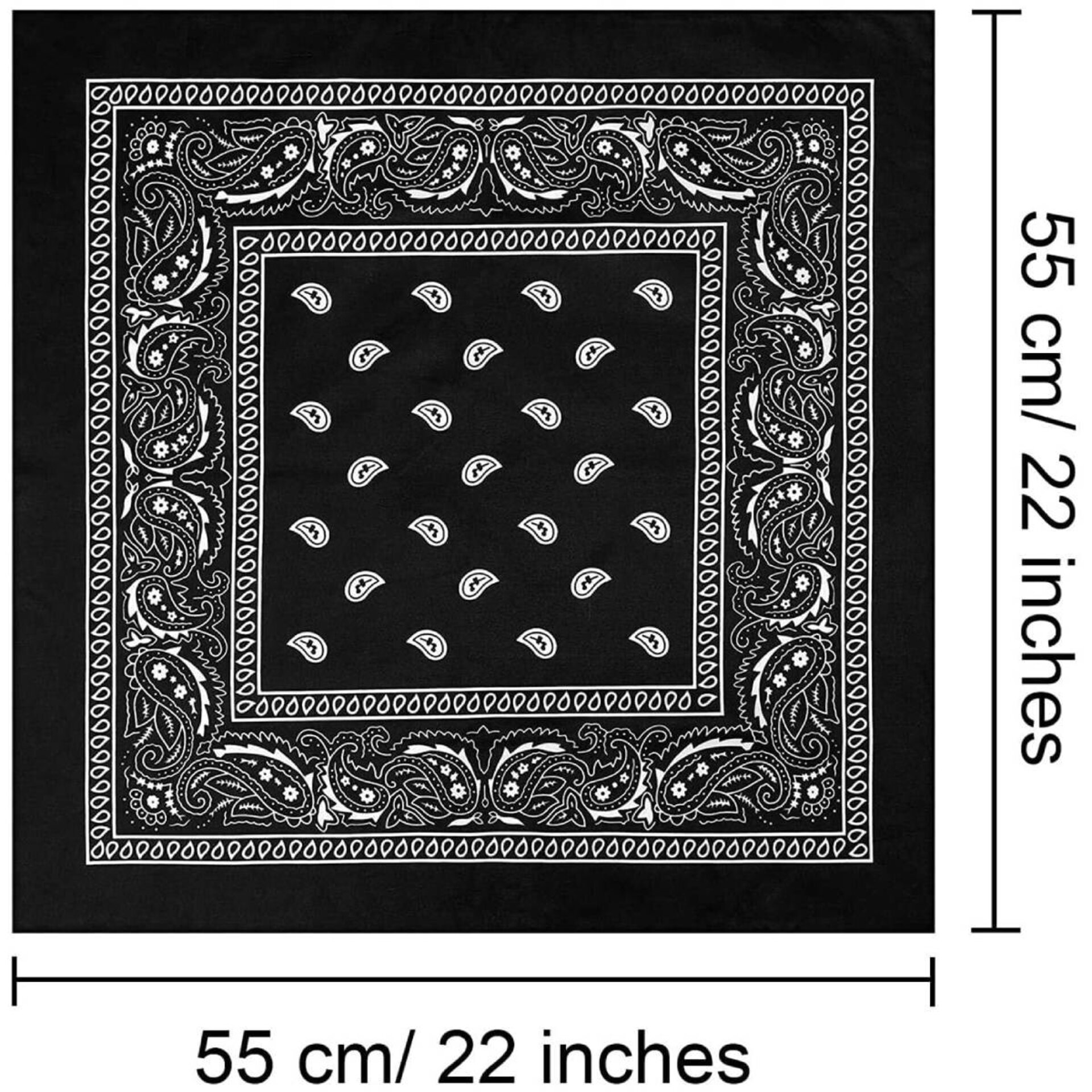 Sombrero cowboy Vaquero con Pañuelo Western Bandana Estampada para Adulto - 8