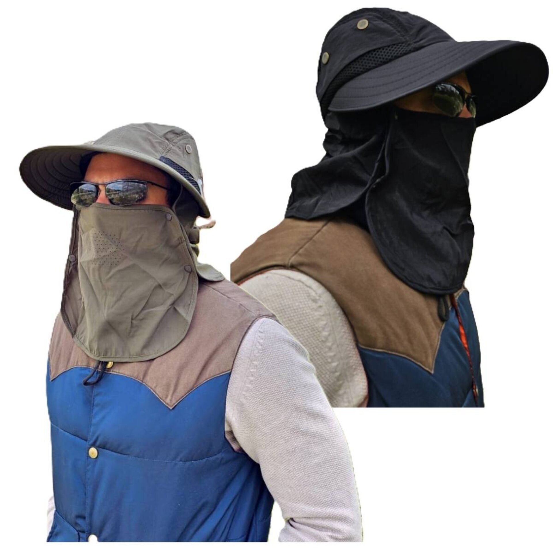 Sombrero de Pescador Desmontable Unisex para Camping Senderismo Montaña Safari - 8