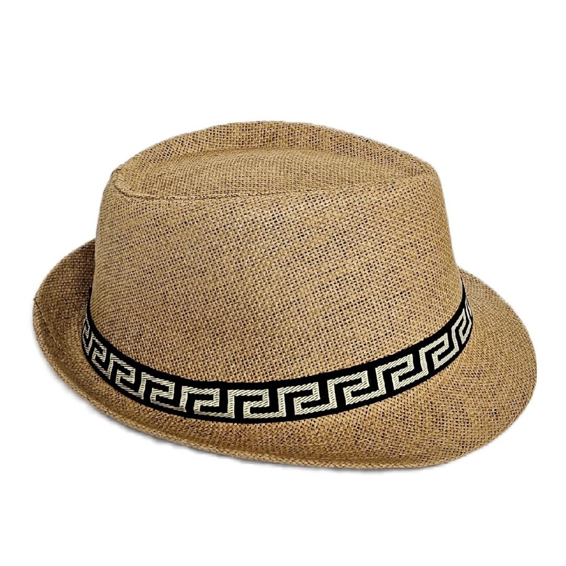 Sombrero Trilby Fedora Marrón Paja de Papel Clásico Borsalino Talla M/L - 4
