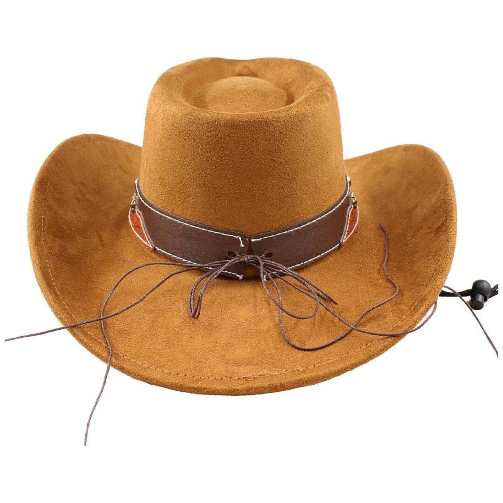 Sombrero Vaquero Western Cowboy Fieltro Marrón Country Adulto Ajustable M/L - 4