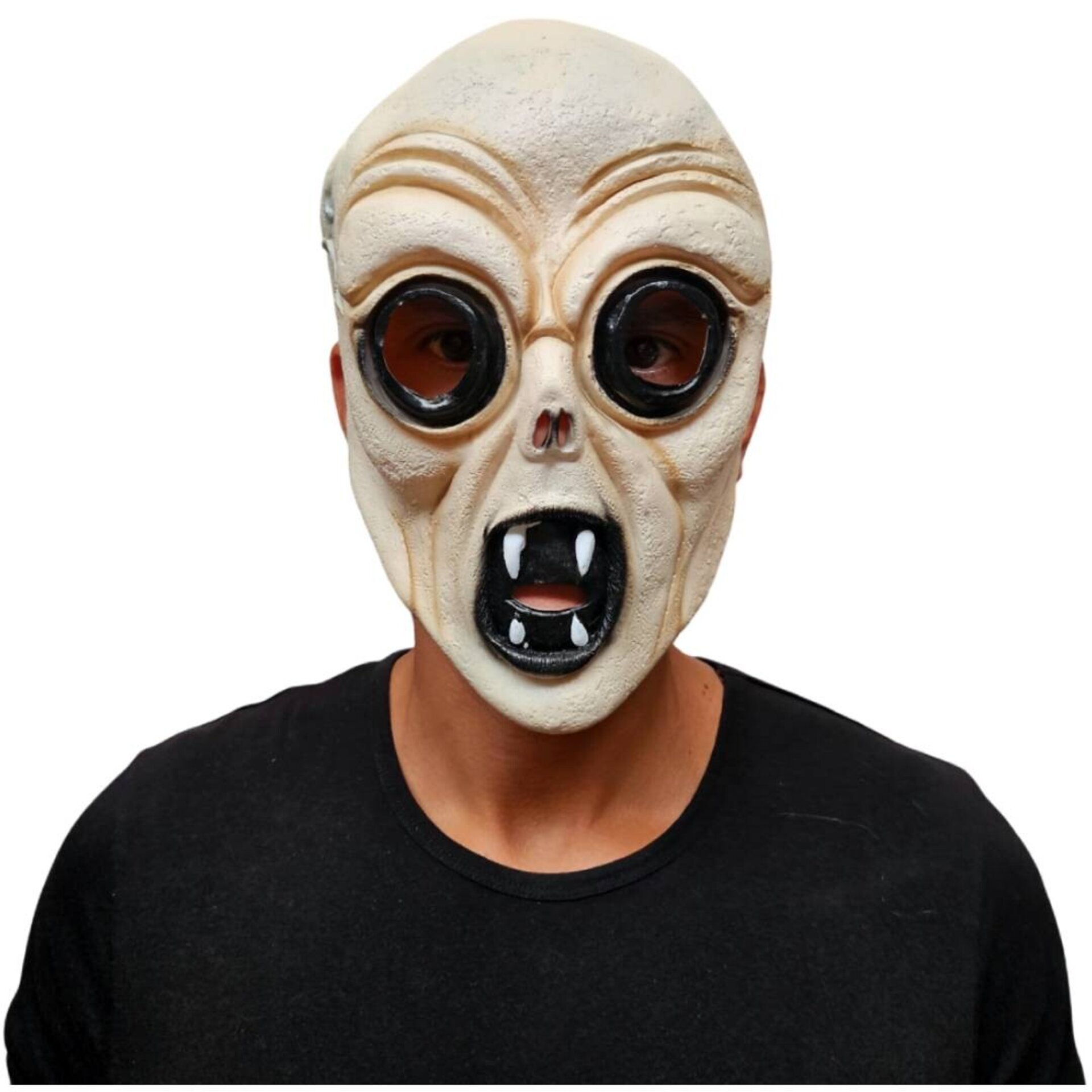 Disfraz Alienígena Terror Ovni Hombre | Máscara Látex Guantes Túnica | Halloween - 2