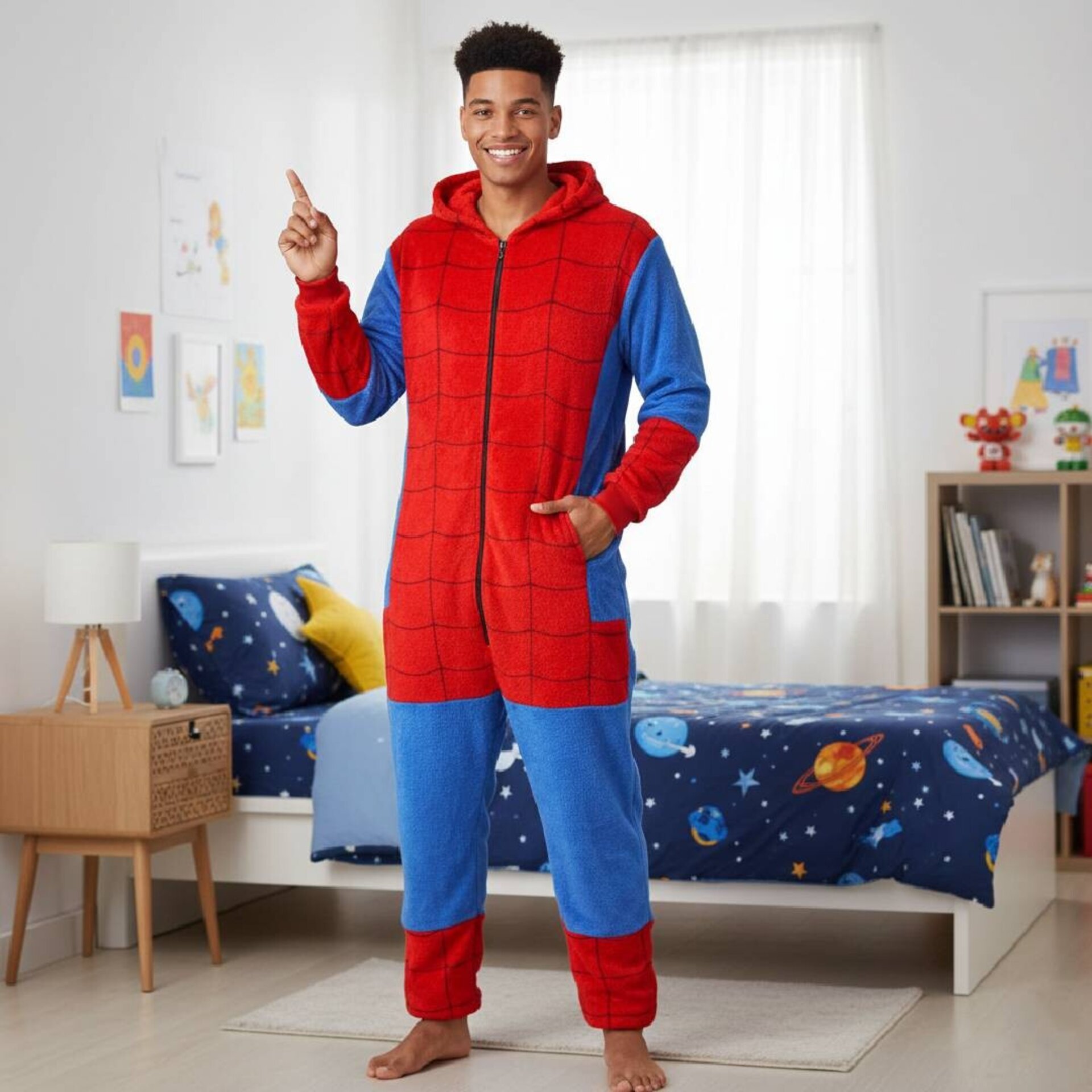 Pijama Mono Enterizo de Superhéroe UNISEX - Mameluco Térmico Ultra Suave - 3