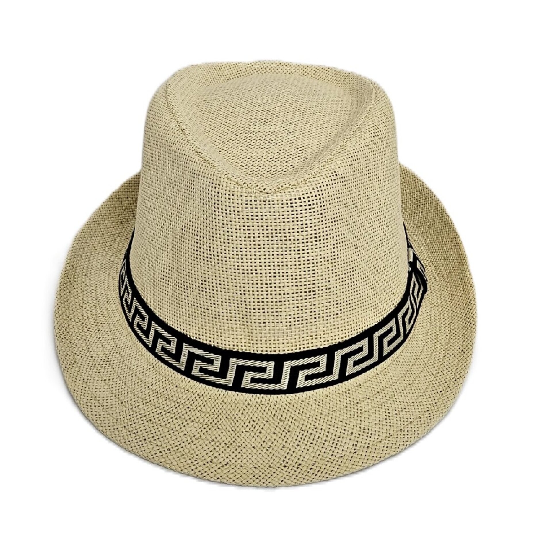 Sombrero Trilby Fedora Beige claro Paja de Papel Verano & Fiesta Talla M/L - 4