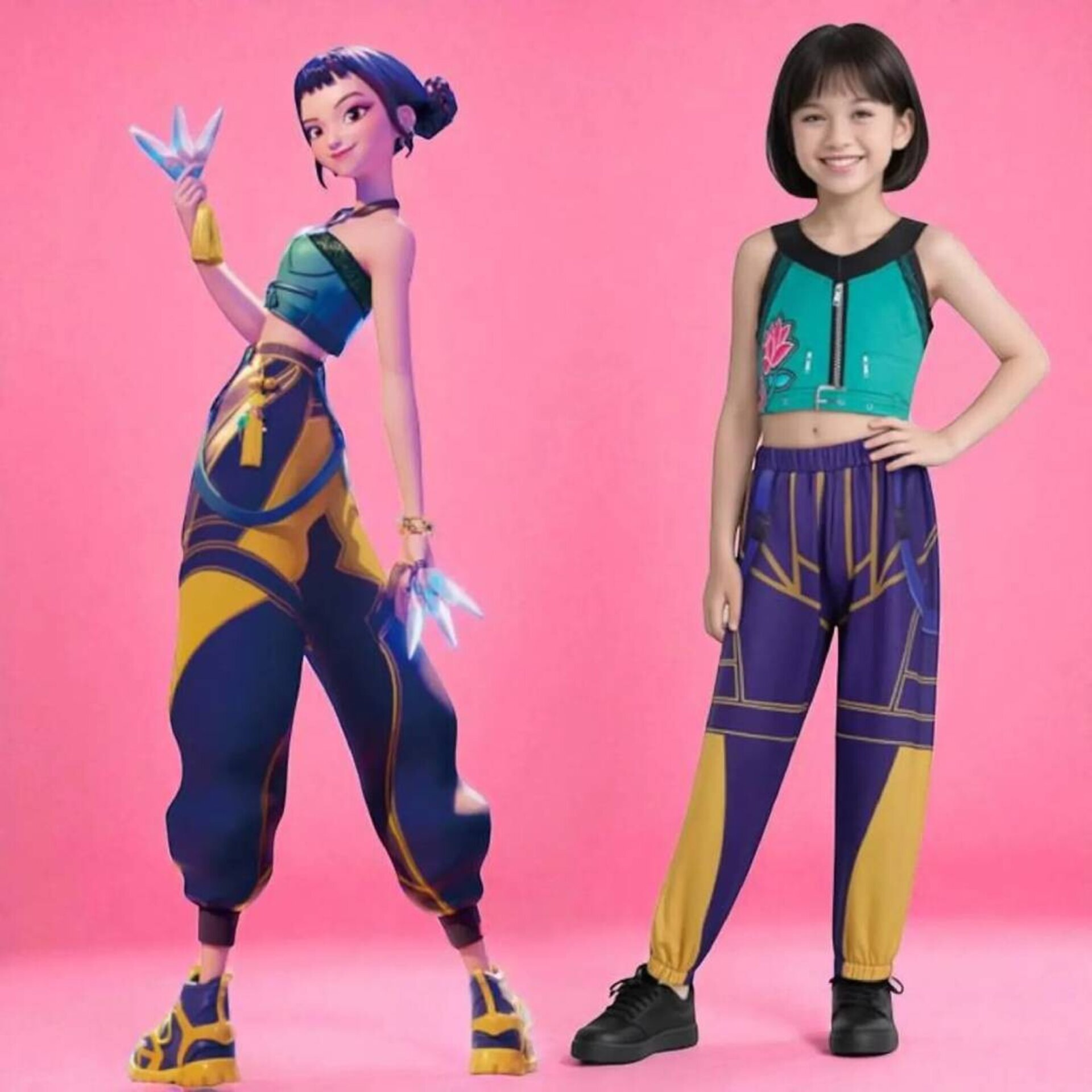 Disfraz Guerreras K-Pop Zoley - Demon Hunters - Traje para Niña Talla 3-12 años - 7