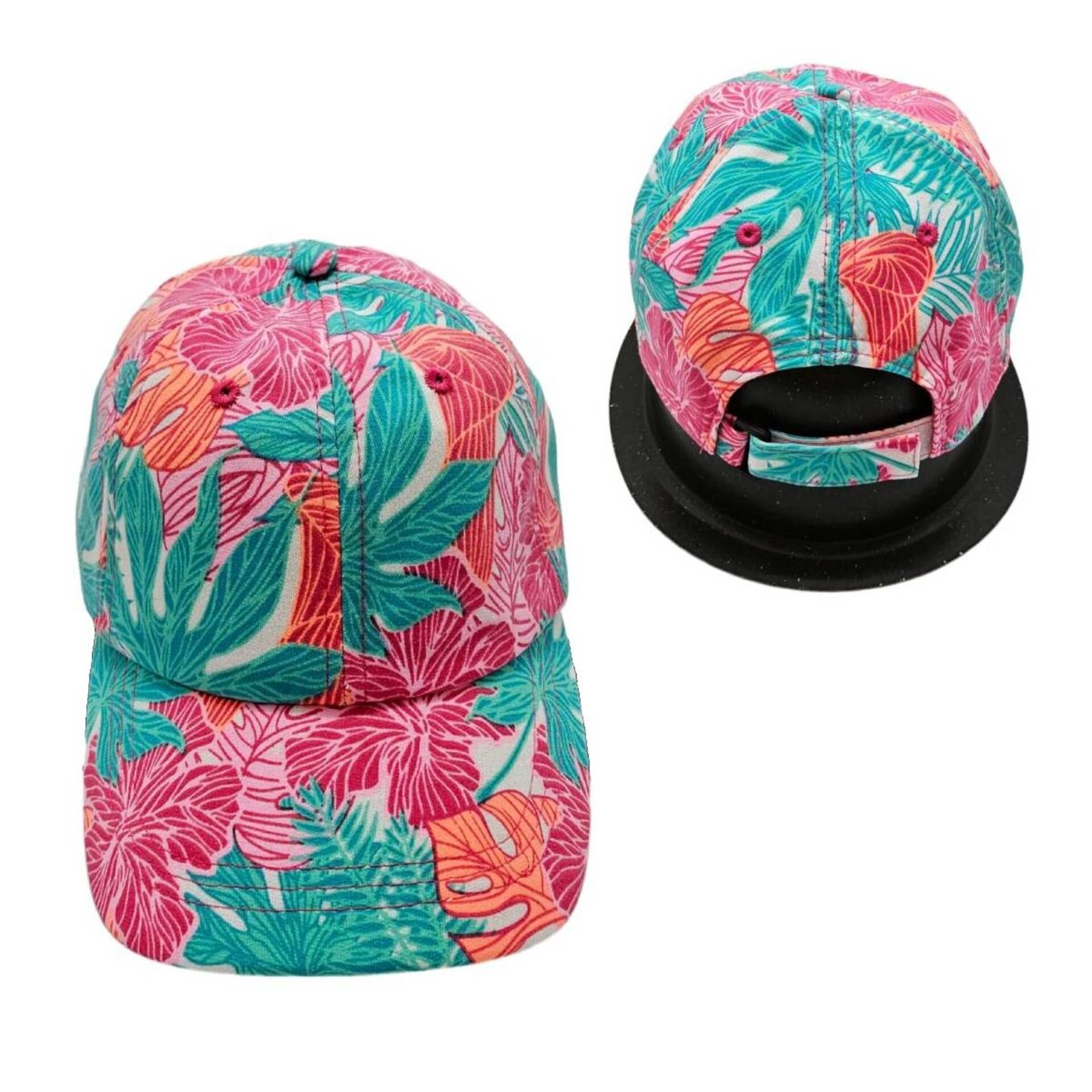 Gorra de béisbol con estampado tropical - 3