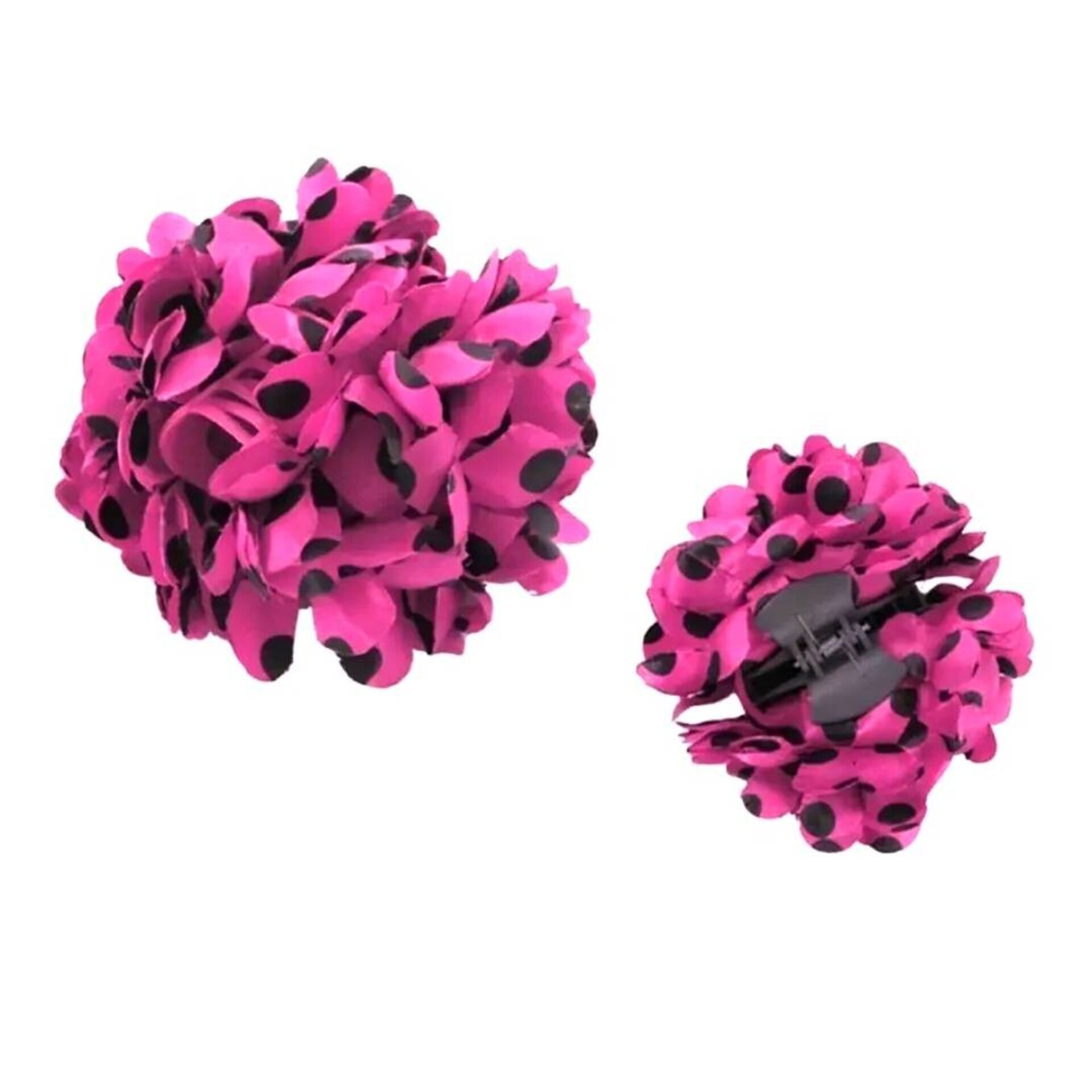 Vestido Flamenca Niña Fucsia y Negro - Traje de Sevillana con Flor y Peineta - 6