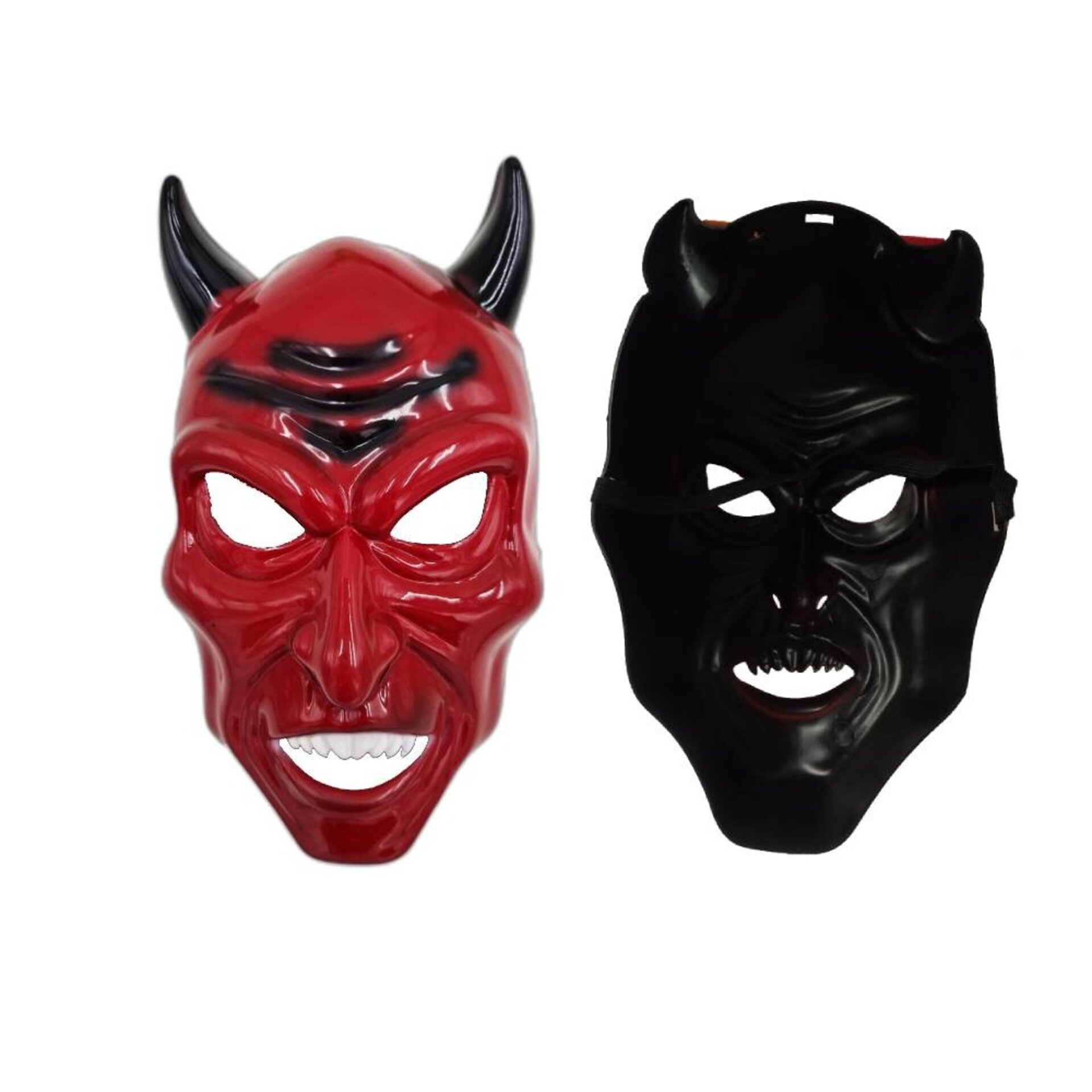 Disfraz Diablo Adulto | Capa Roja Satán Terciopelo + Tridente Máscara Demonio - 8