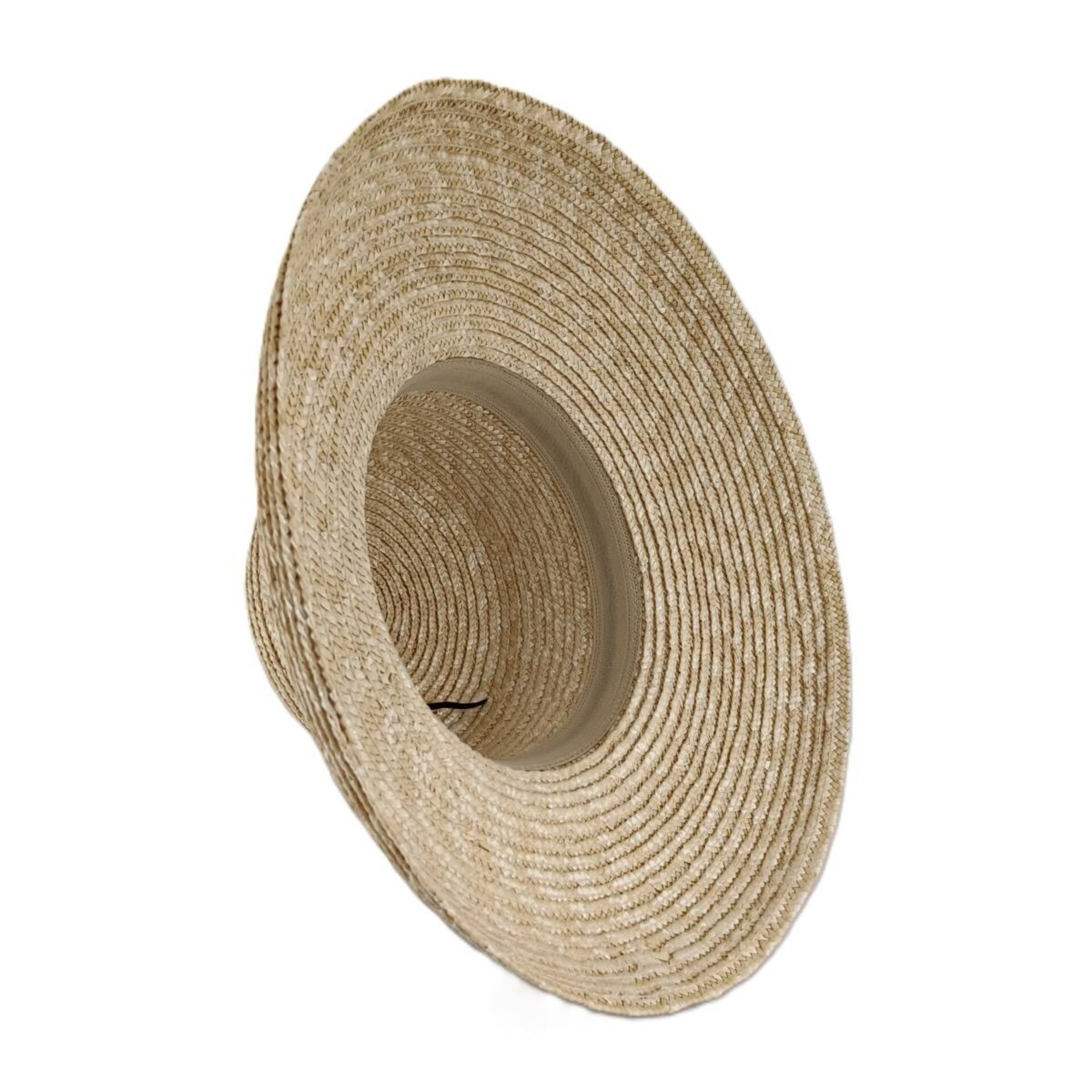 Sombrero Mujer Verano, Sombrero de Paja Natural Original Grande de ala Ancha - 5