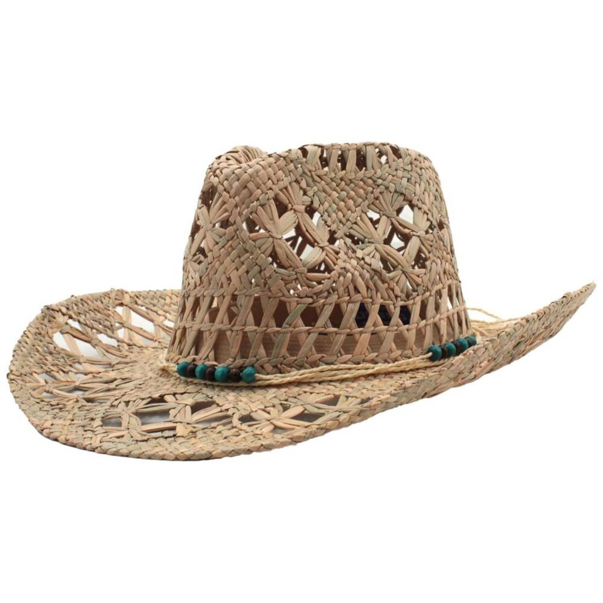 Sombrero Paja Natural Unisex Cowboy Country Talla Ajustable Western - 1