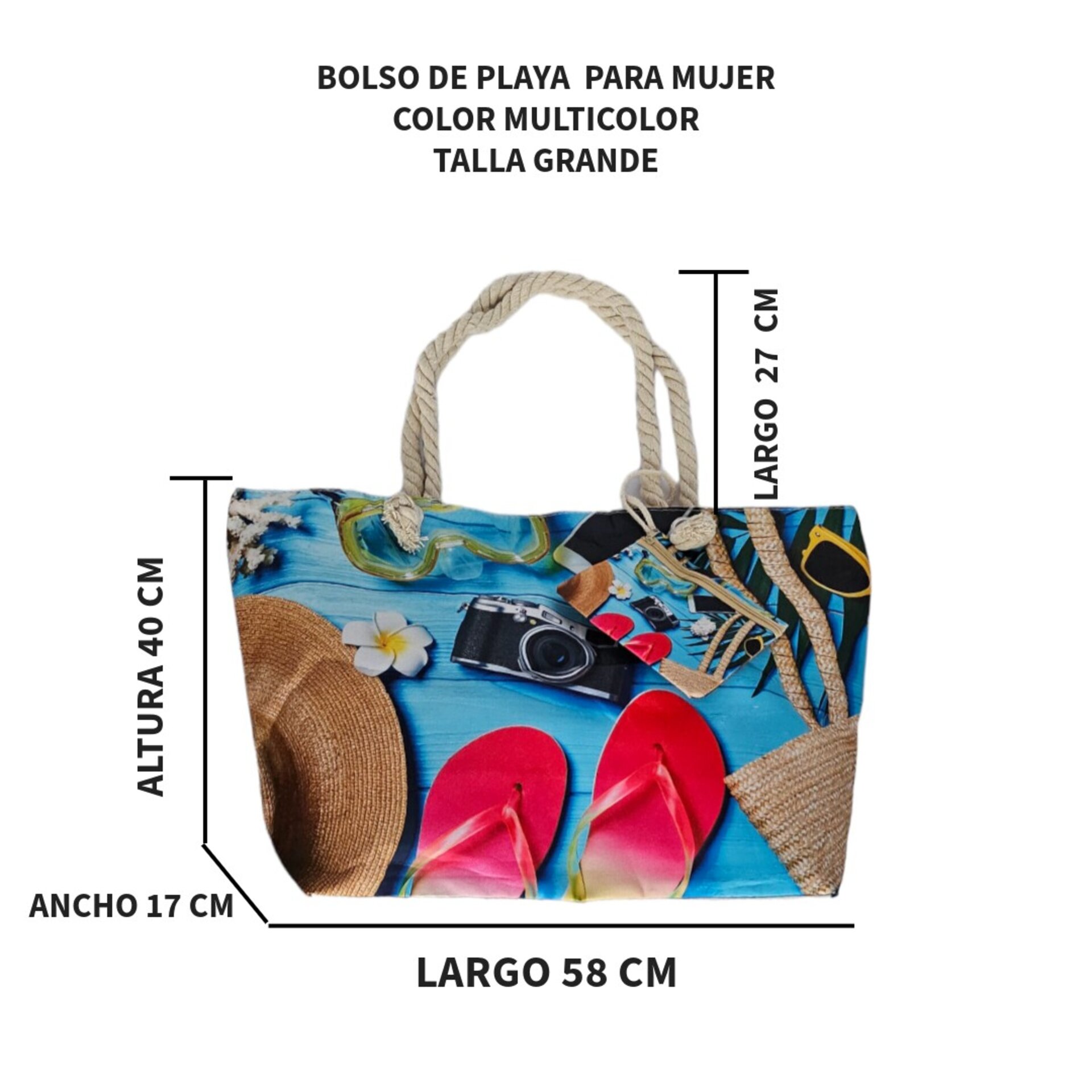 Bolso Shopper para Mujer con Monedero Muticolor - 7