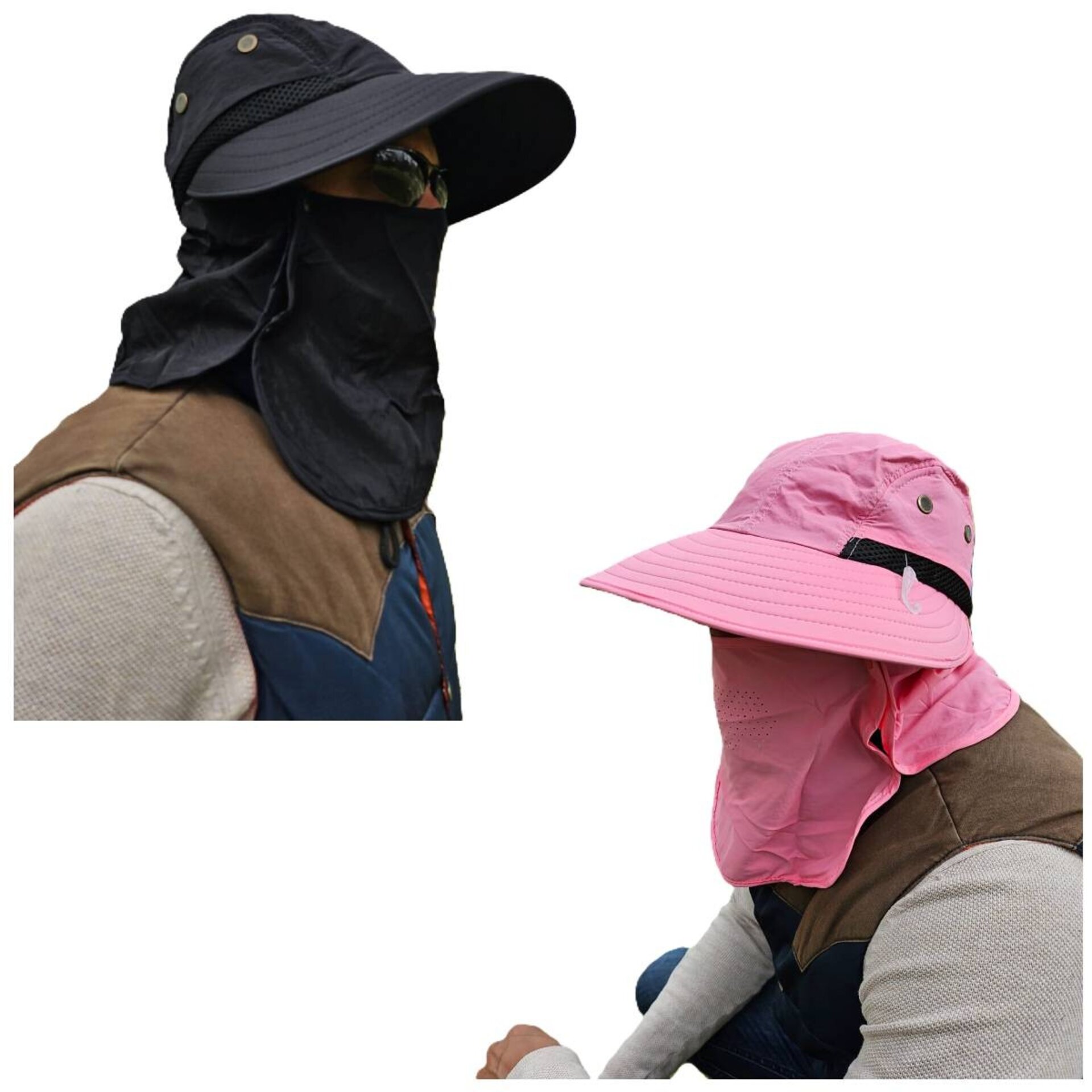 Sombrero de Pescador Desmontable Unisex para Camping Senderismo Montaña Safari - 9