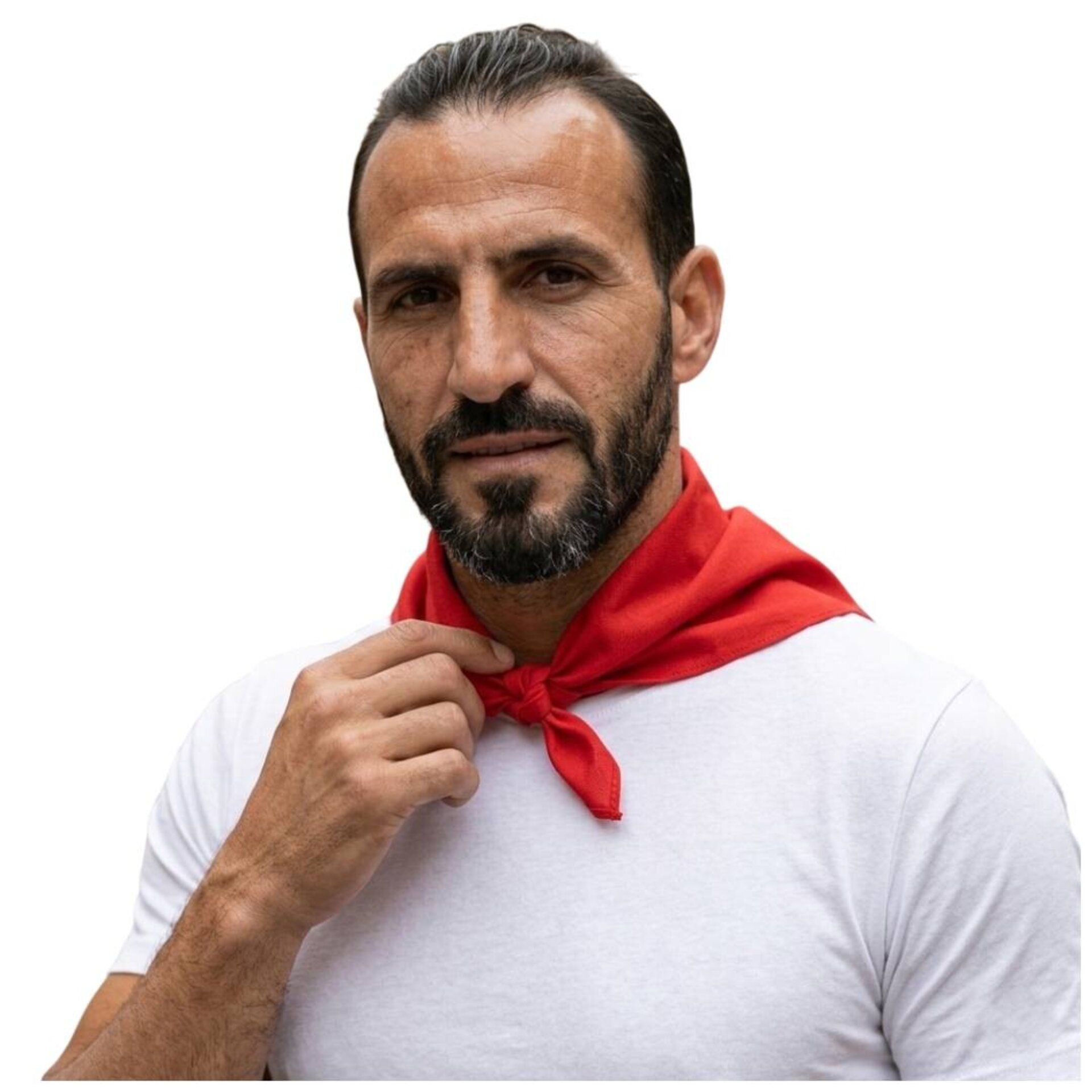 Pack 12 Pañuelos Rojos San Fermín (54x52cm) | Bandana Lisa para Peñas, Corredor - 1