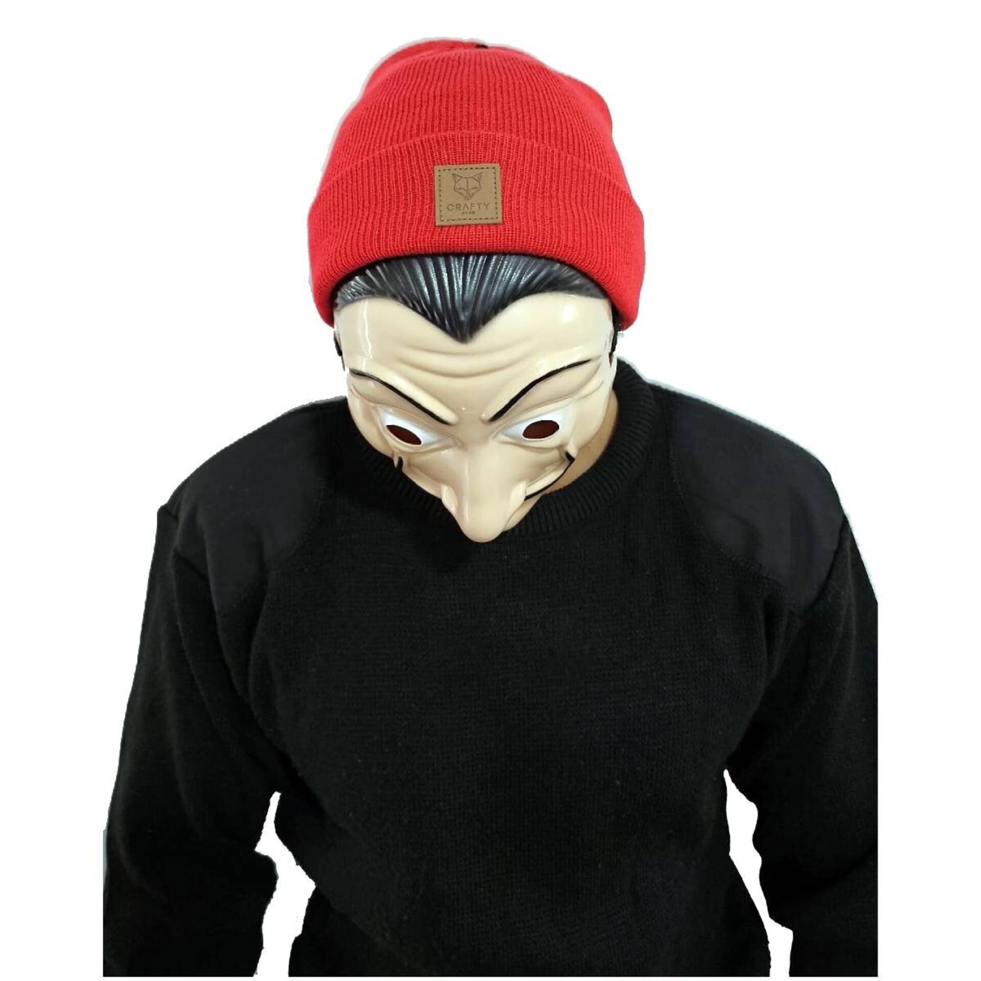 Máscara El Salvador Dalí La Casa de Papel Gorro Rojo - 3