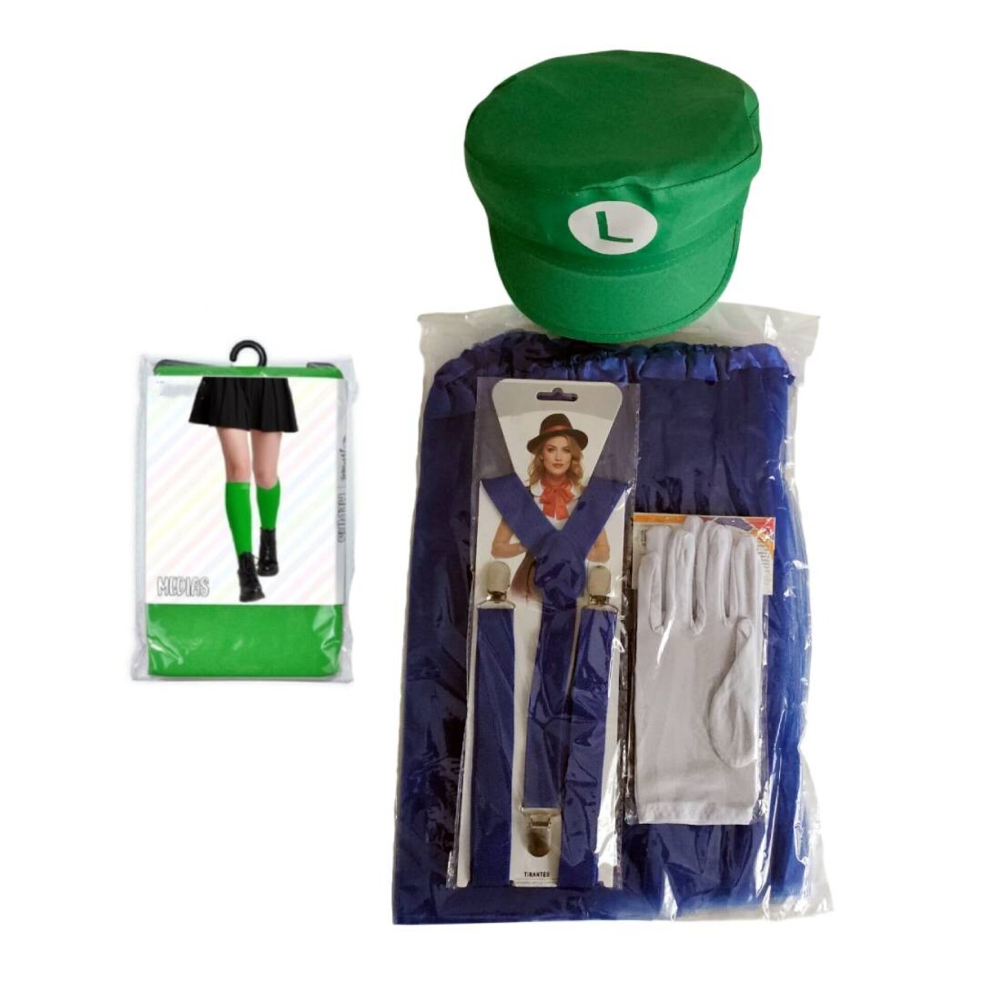 Disfraz de Fontanera para Mujer Pack Completo con Tutú, Gorra y Medias - Sexy - 5