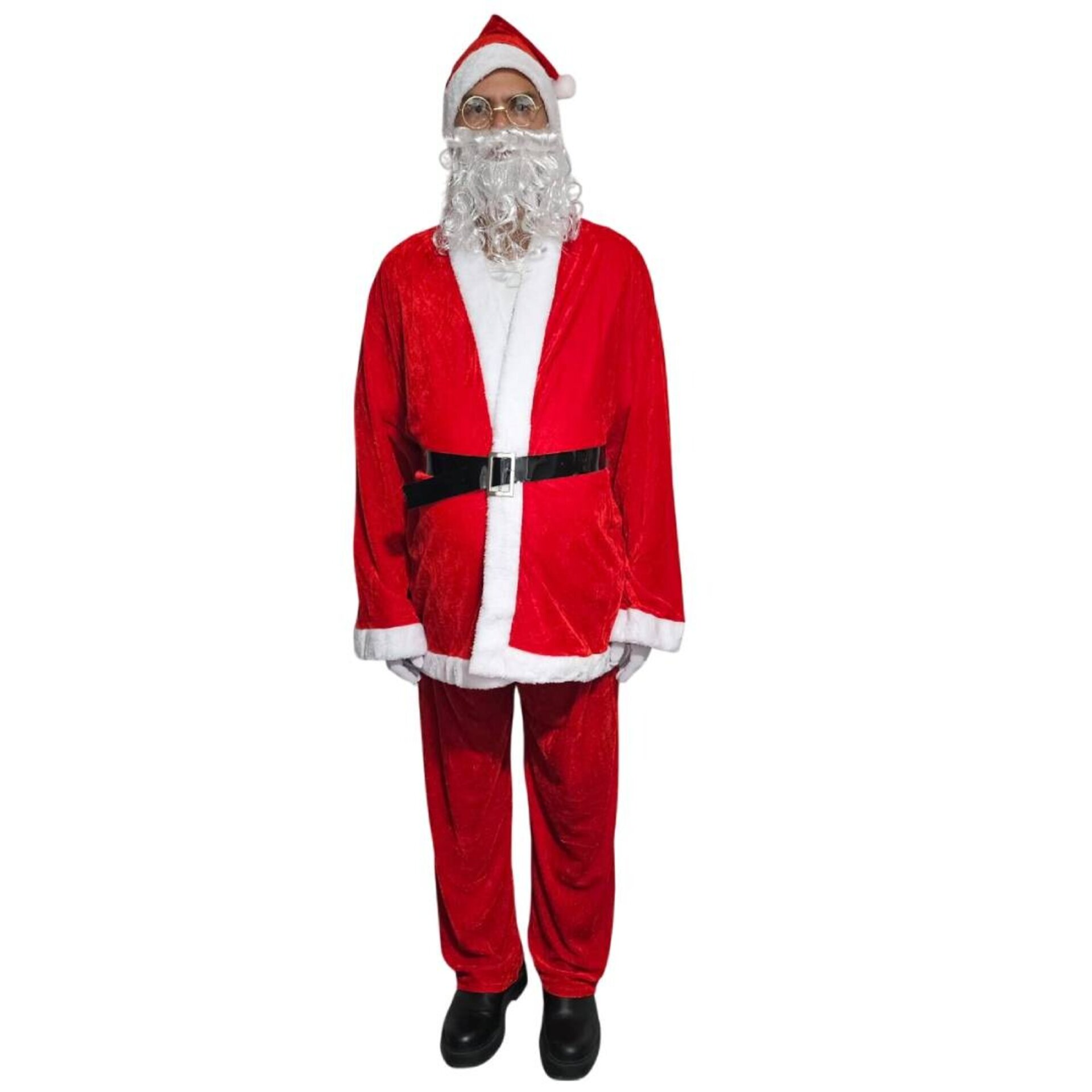 Disfraz de Papá Noel de lujo para hombre Adulto Traje Santa Claus Talla XL-XXL - 5