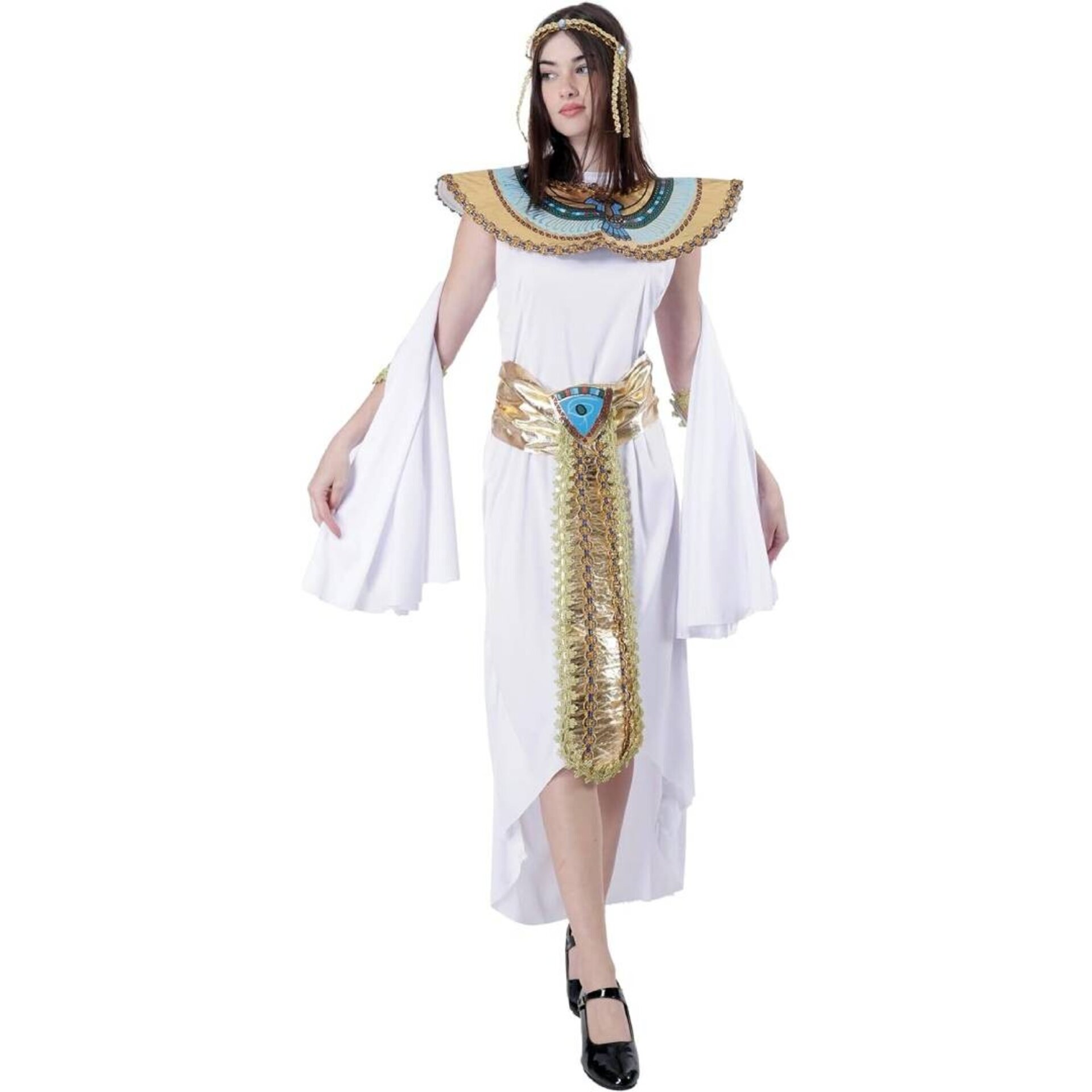 Disfraz de Cleopatra Mujer. Vestido de Faraona Egipcia con Accesorios de Lujo - 1
