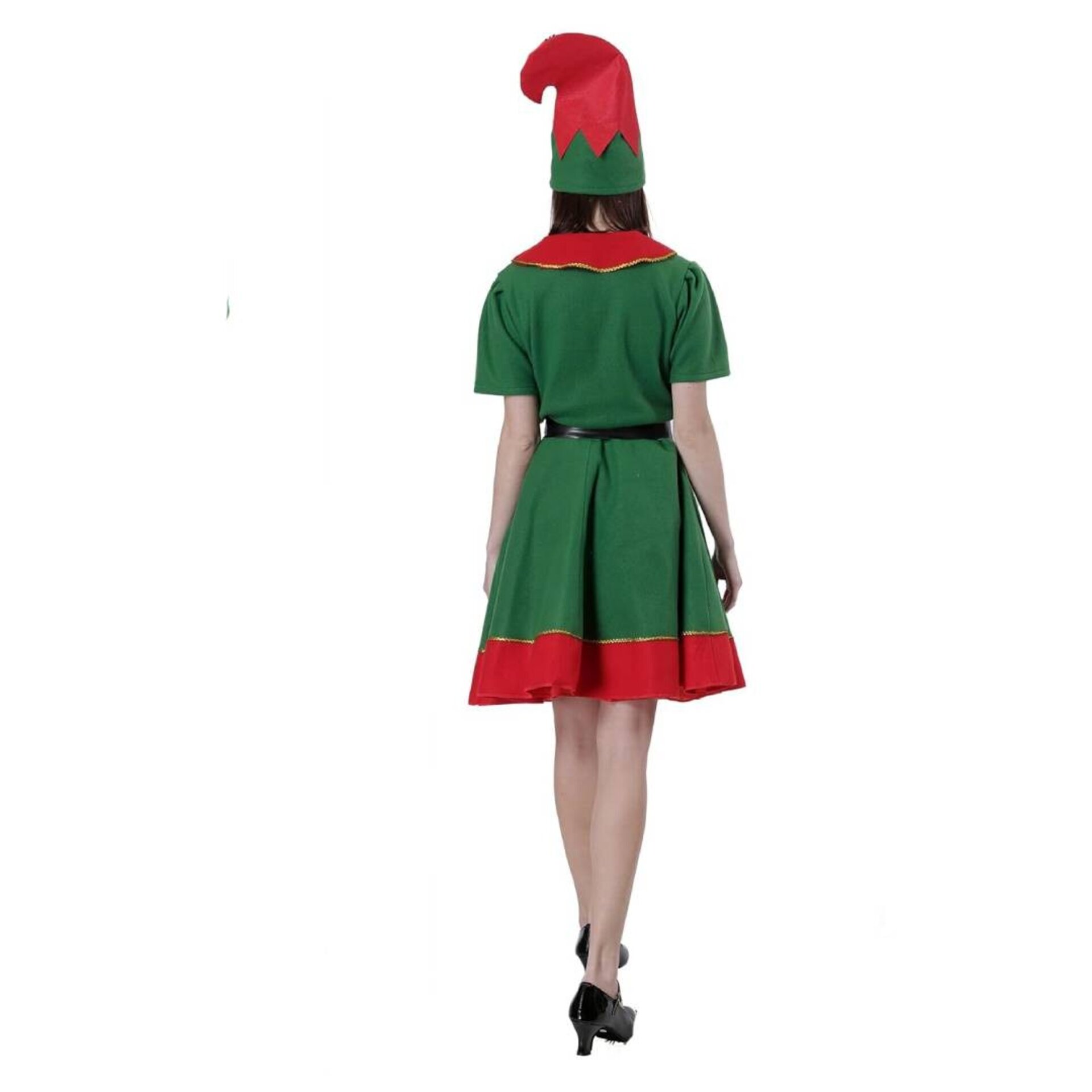 Disfraz Elfo - Duende Verde - Vestido Mujer Adulto - Navidad Regalos - 5