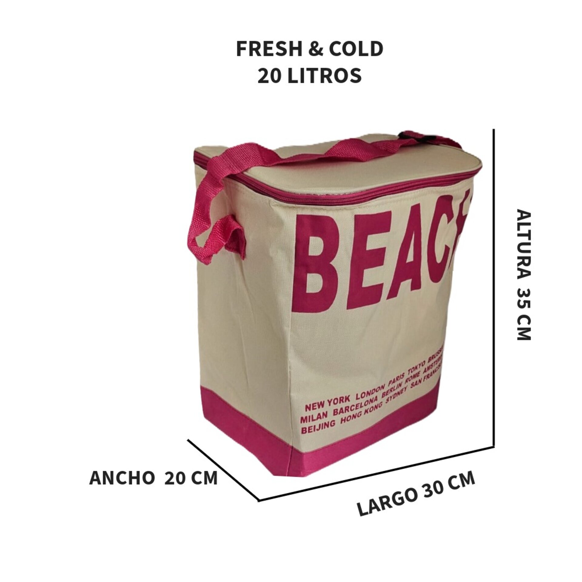 Bolsa Nevera Portátil Bolso Bandolera Refrigeradora - 7